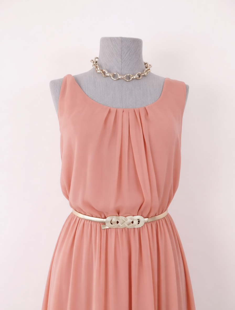 Kleid MASSIMO DUTTI Maxi Fiesta 100%Seda