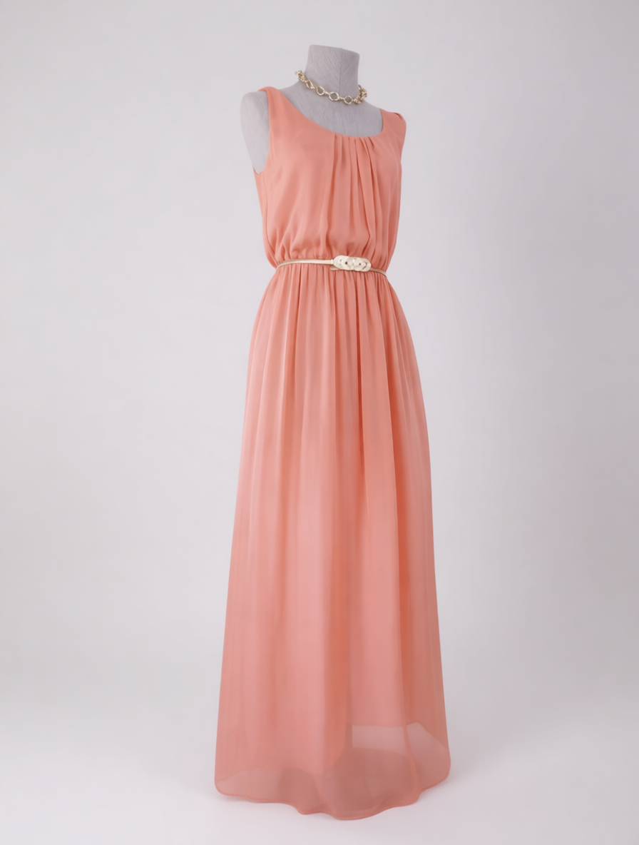 Kleid MASSIMO DUTTI Maxi Fiesta 100%Seda