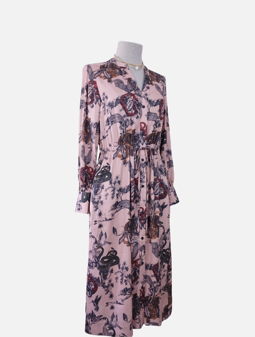 Vestido SCOTCH &amp; SODA Midi Camisero Floral