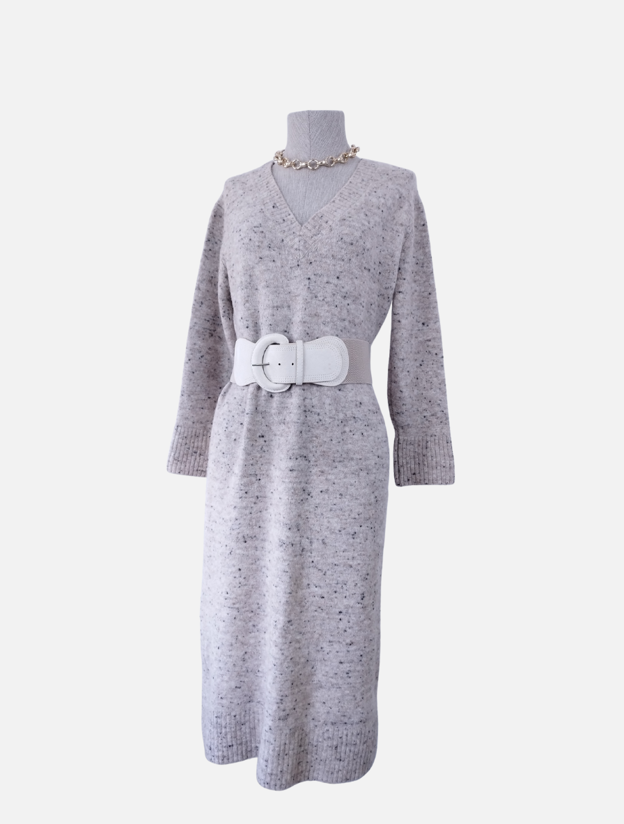 Vestido MASSIMO DUTTI Italien Invierno Jaspeado Abrigador