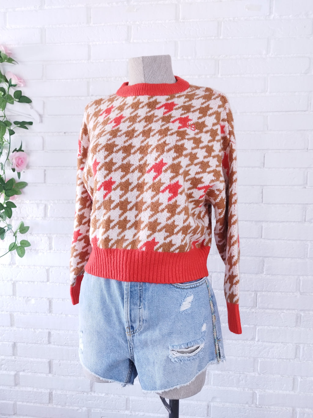 Jersey HAMPTON BAYS Punto Pata de Gallo im Vichy-Stil