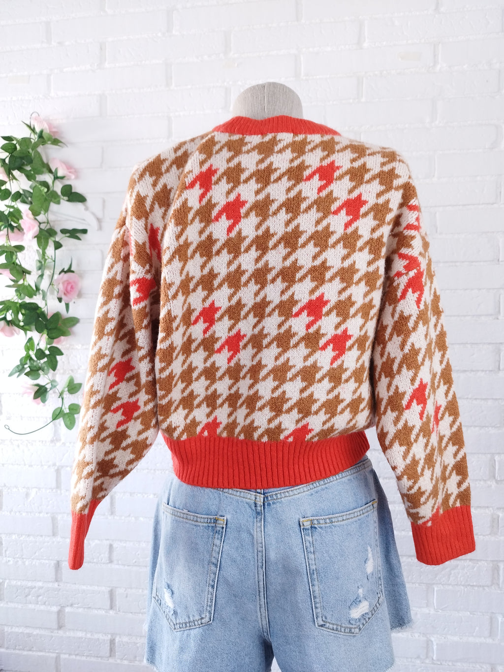 Jersey HAMPTON BAYS Punto Pata de Gallo im Vichy-Stil