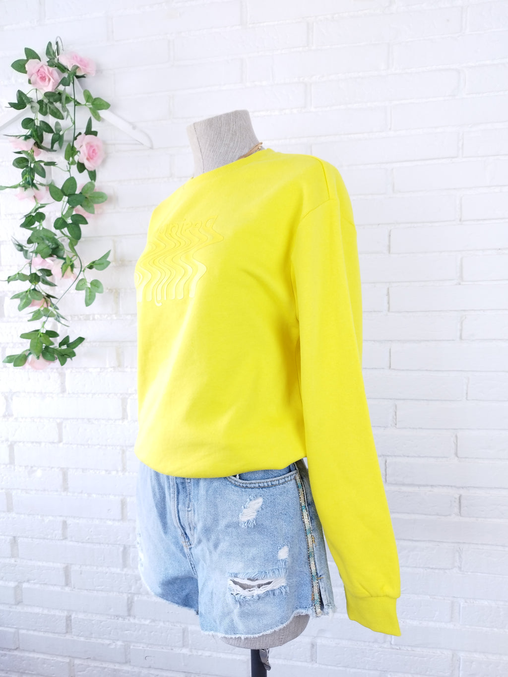Sudadera DESIGUAL Amarilla 100 % Algodón
