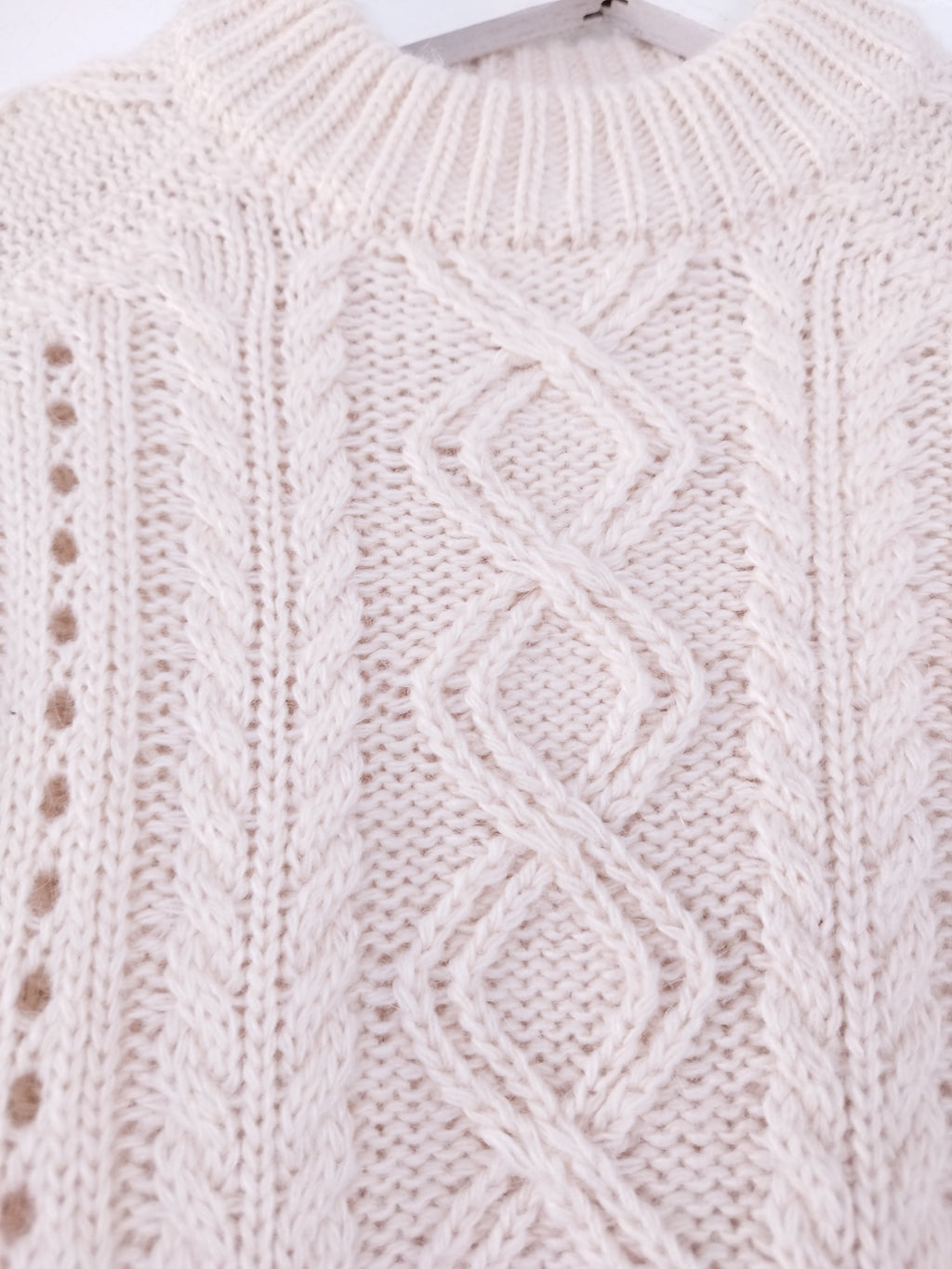 Jersey SCOTCH &amp; SODA Punto Trenzado Jacquard Lana Alpaca