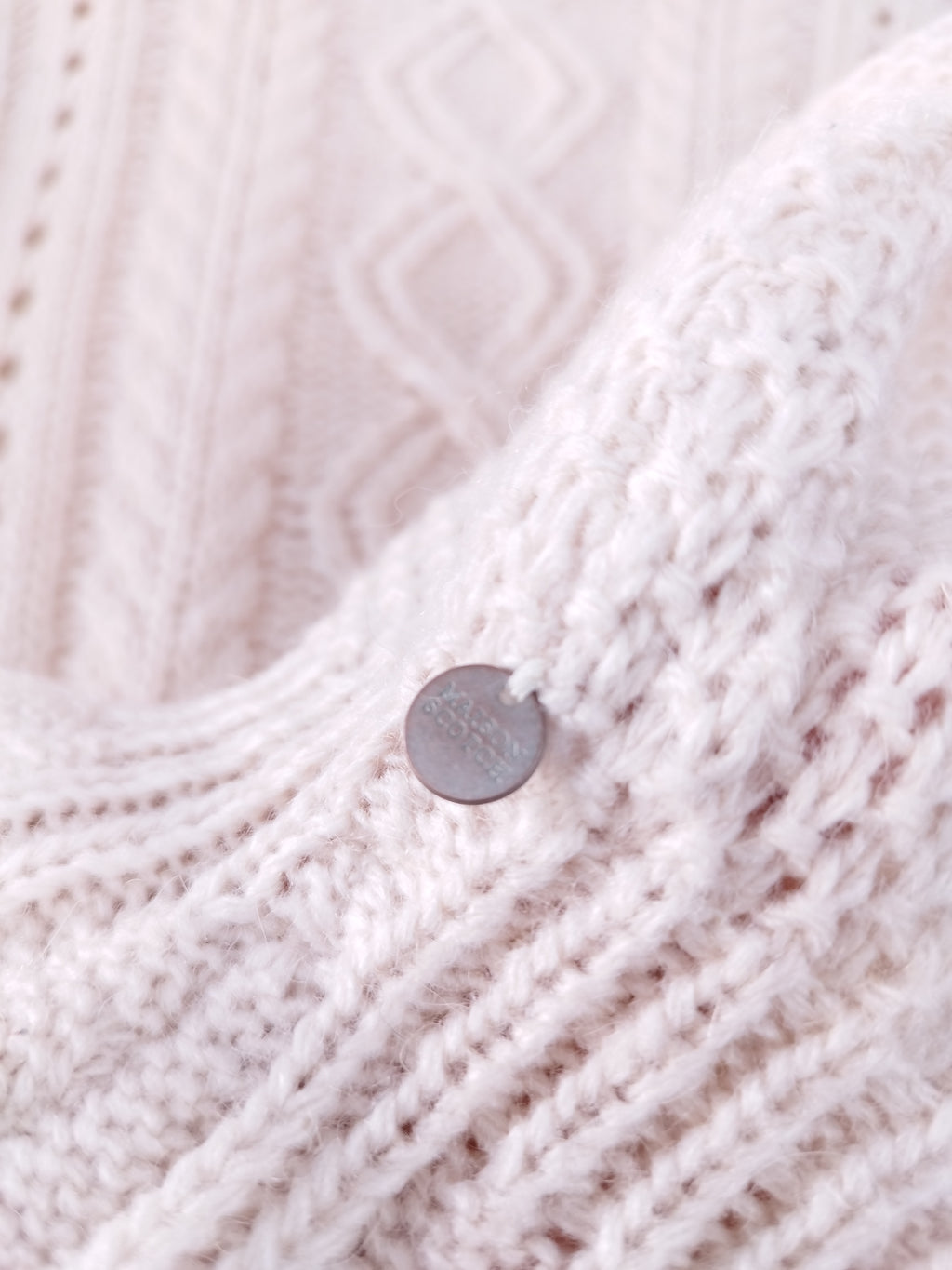 Jersey SCOTCH &amp; SODA Punto Trenzado Jacquard Lana Alpaca