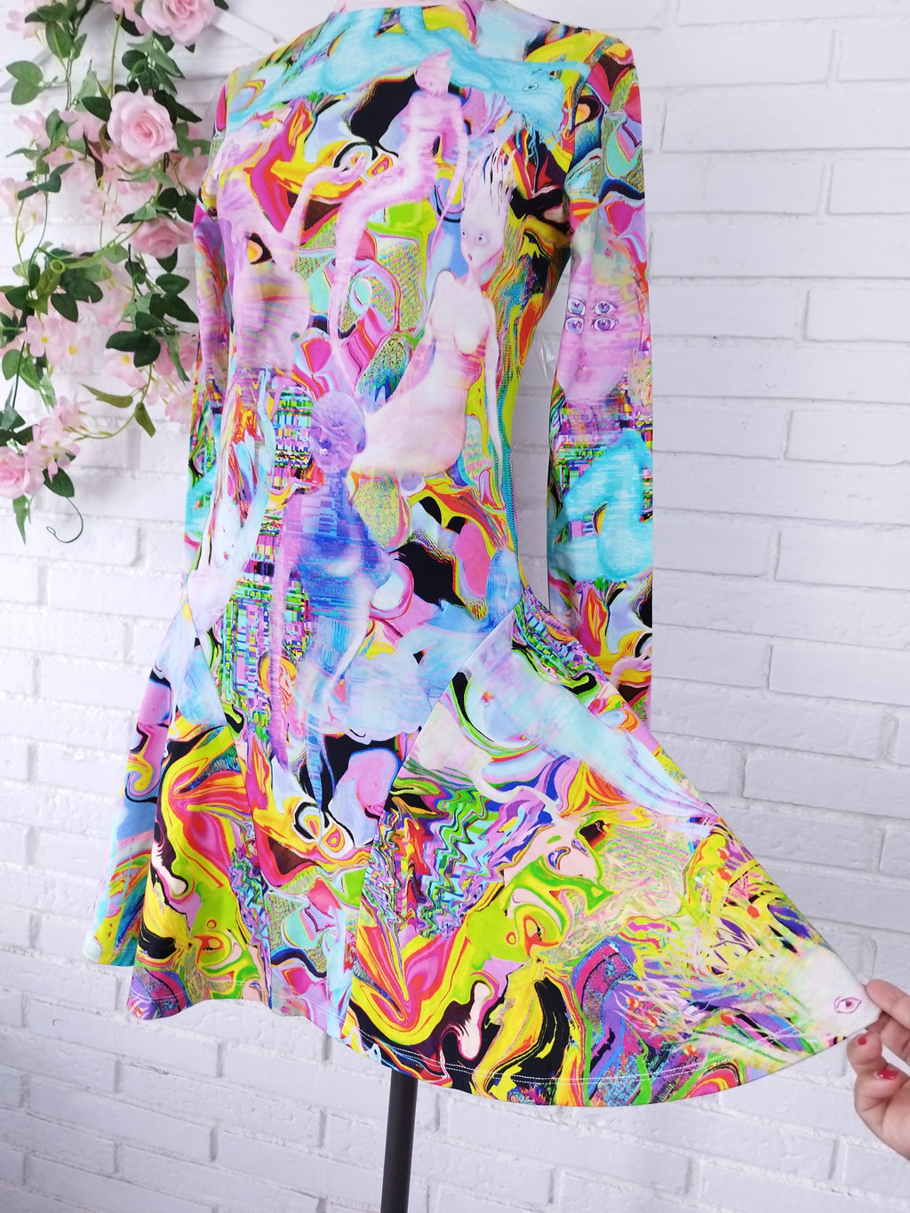 Kleid DESIGUAL Estampado manga larga