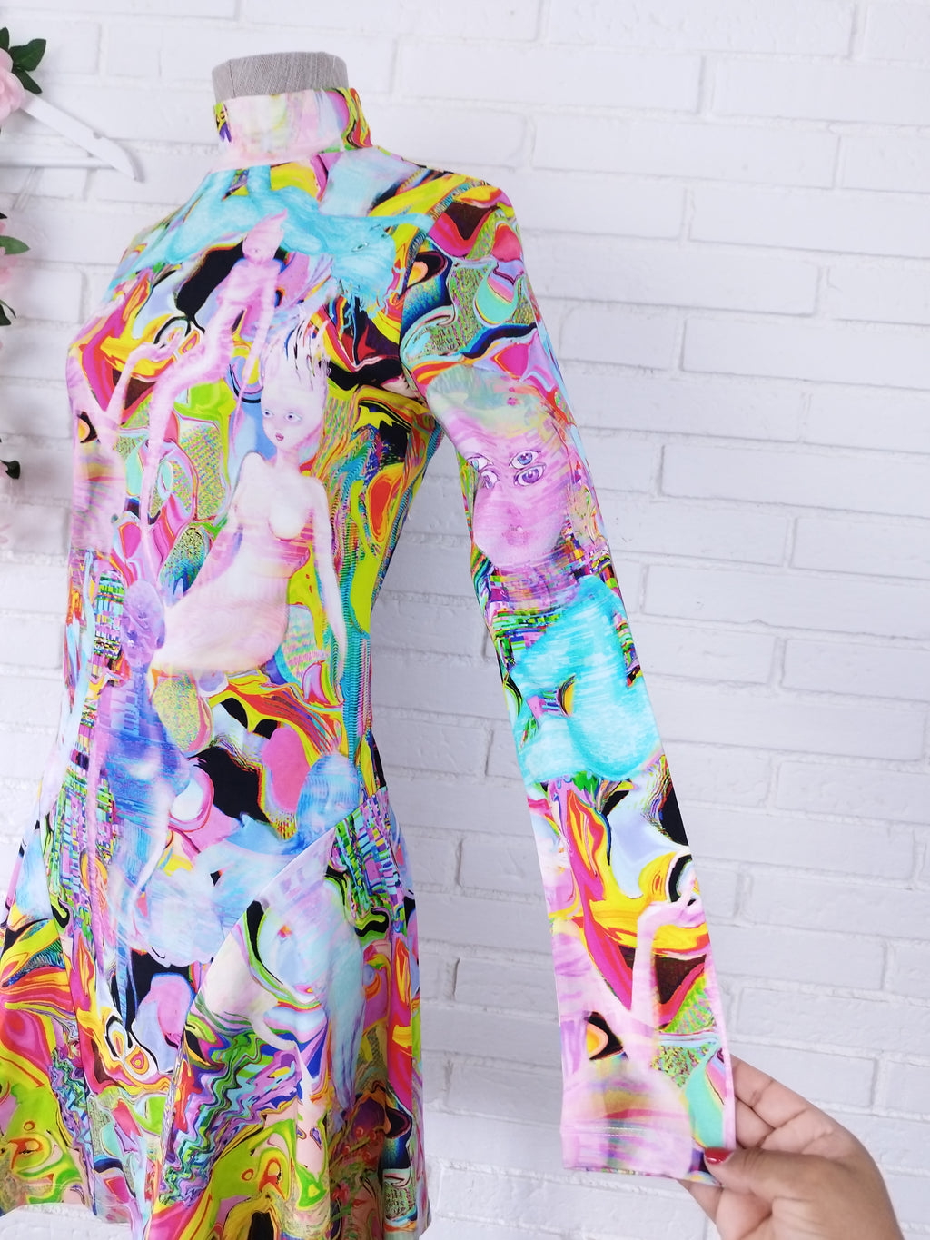 Kleid DESIGUAL Estampado manga larga