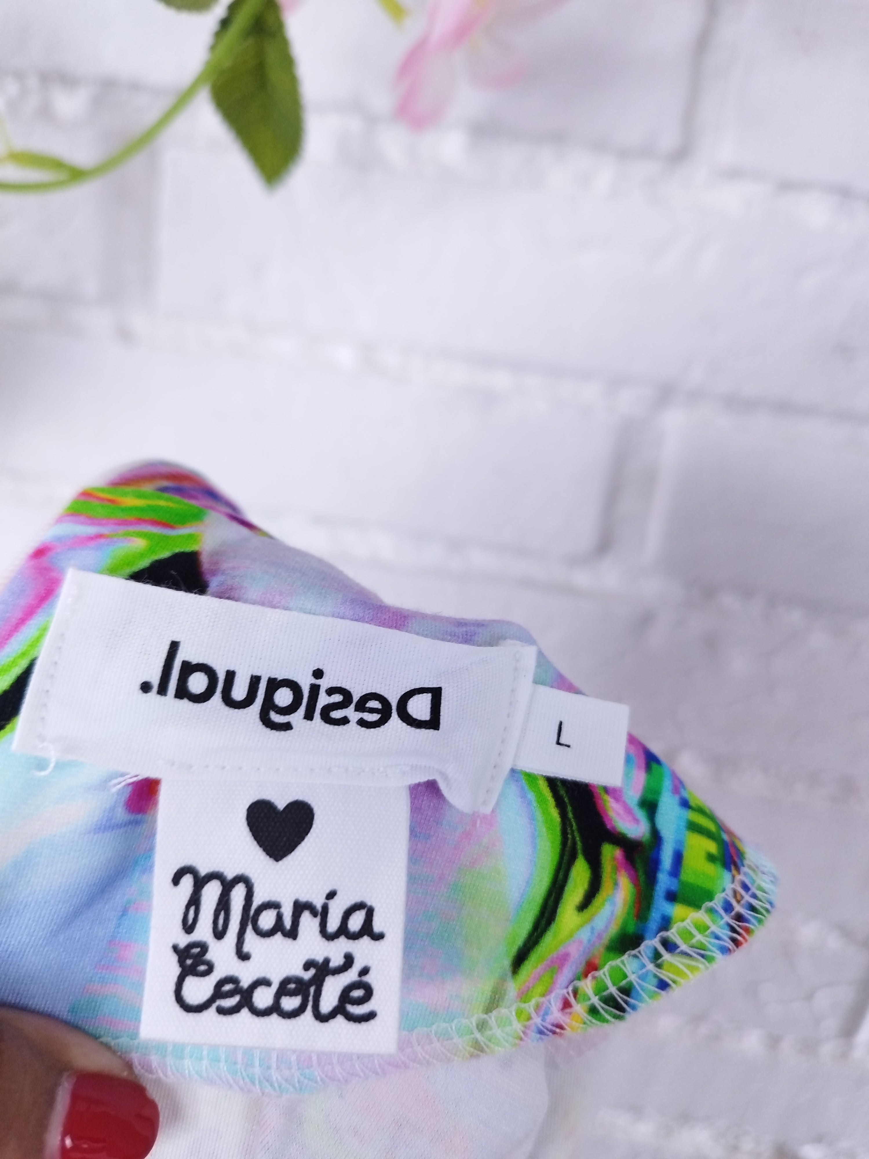 Kleid DESIGUAL Estampado manga larga