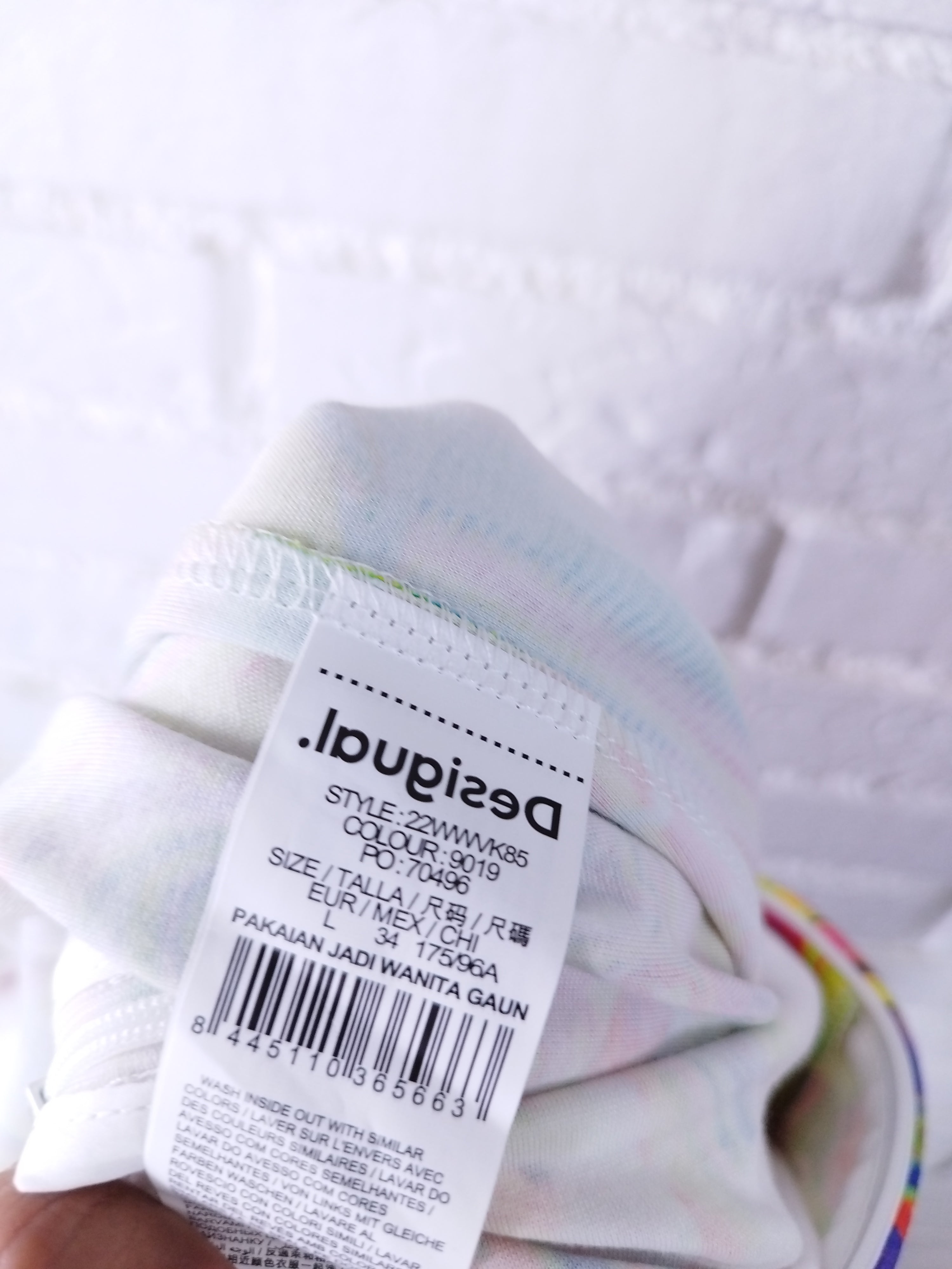 Kleid DESIGUAL Estampado manga larga