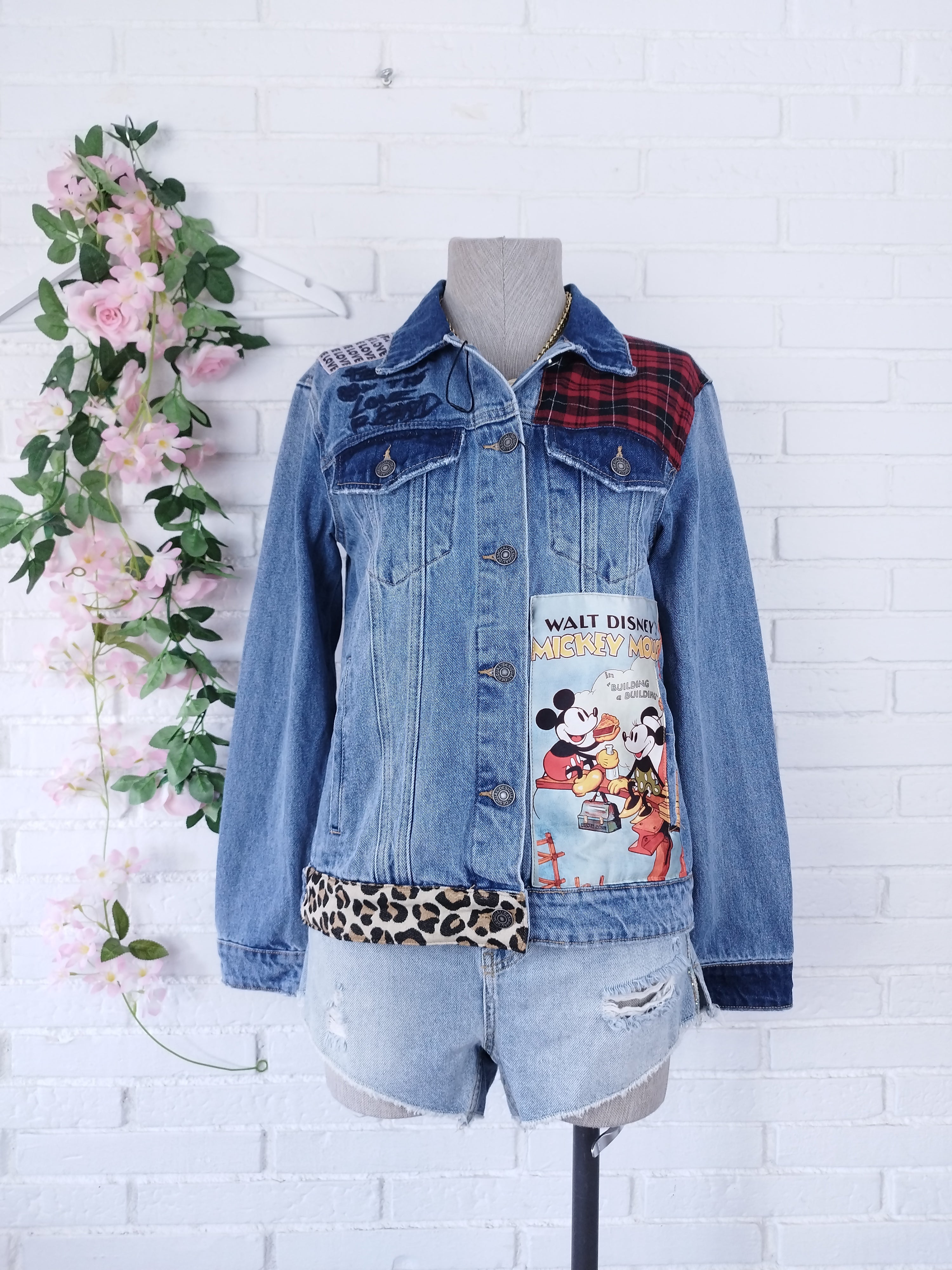 Jacke DESIGUAL Vaquera Azul Mickey Mouse