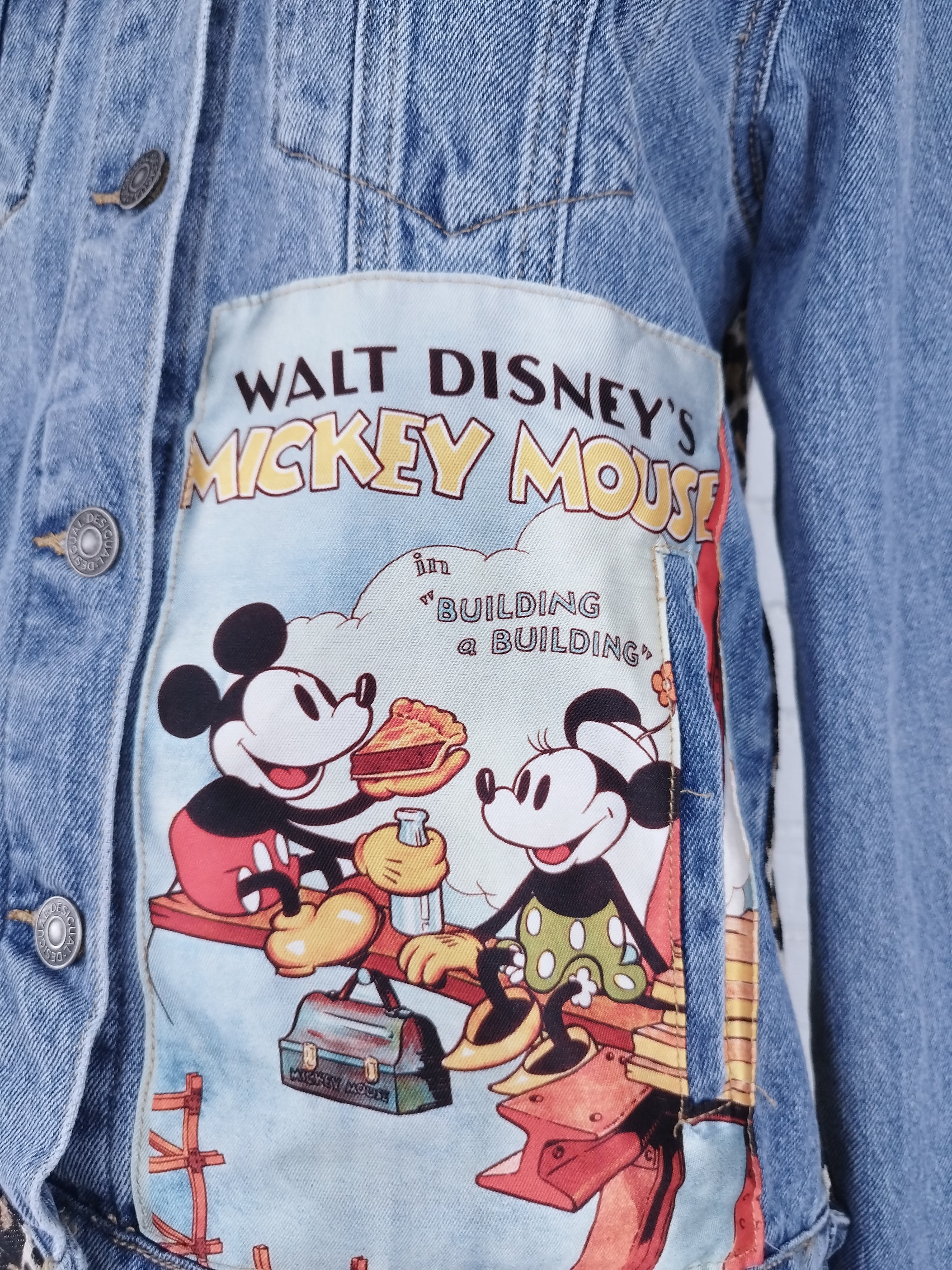 Jacke DESIGUAL Vaquera Azul Mickey Mouse