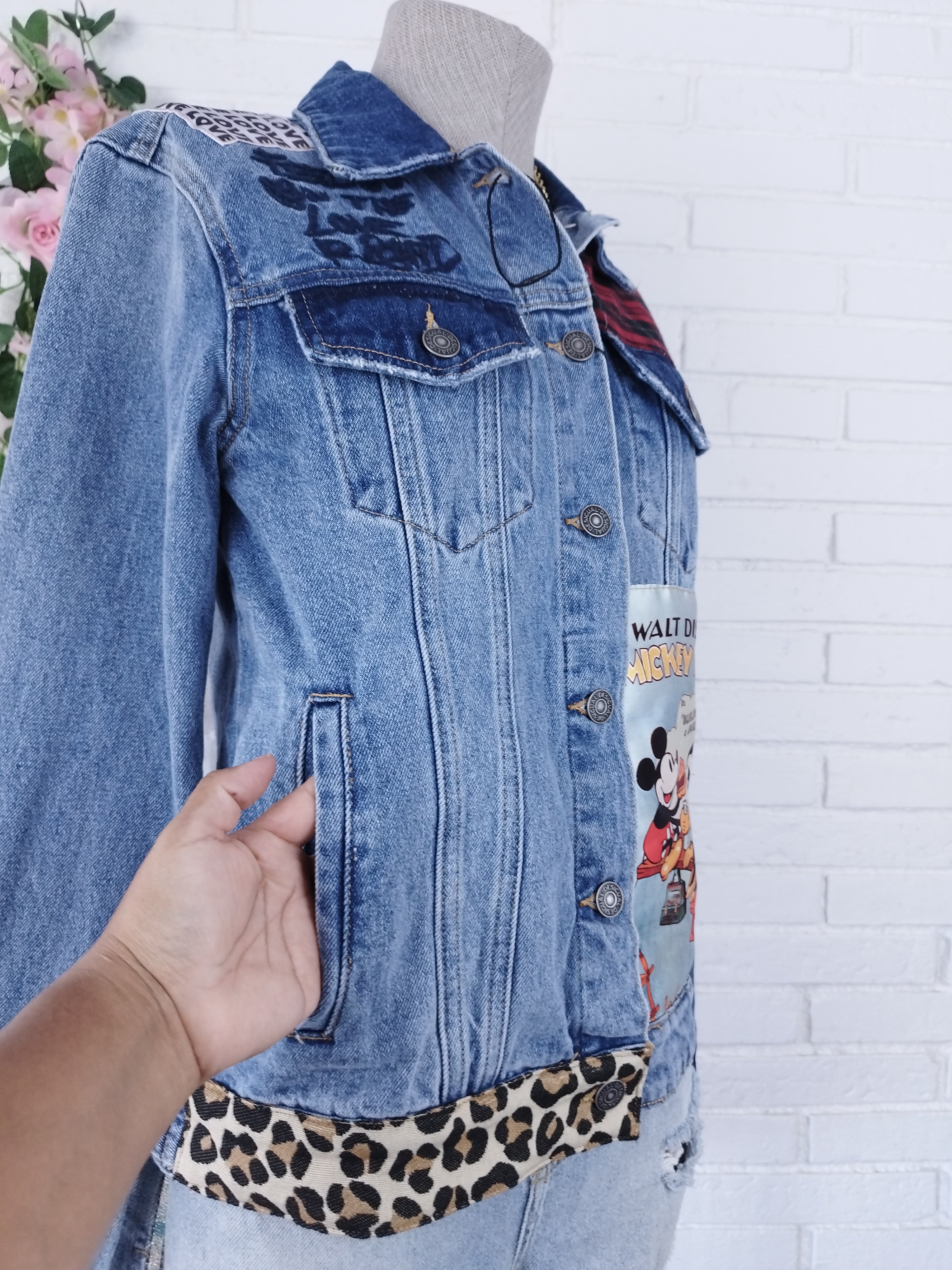 Jacke DESIGUAL Vaquera Azul Mickey Mouse