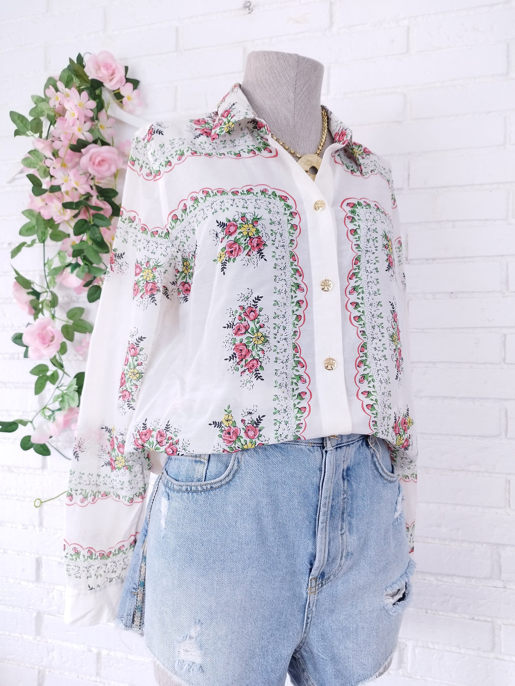 Blusa Larga TODY BURCH Floral Ligera