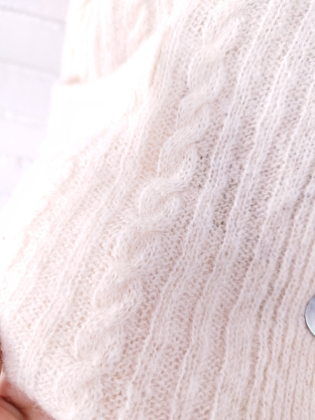 Strickjacke MANGO mit Lama Largo Punto Trenzado