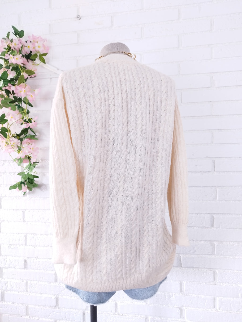 Strickjacke MANGO mit Lama Largo Punto Trenzado