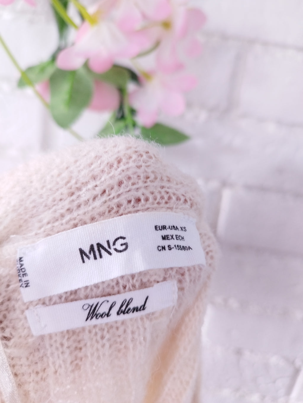 Strickjacke MANGO mit Lama Largo Punto Trenzado