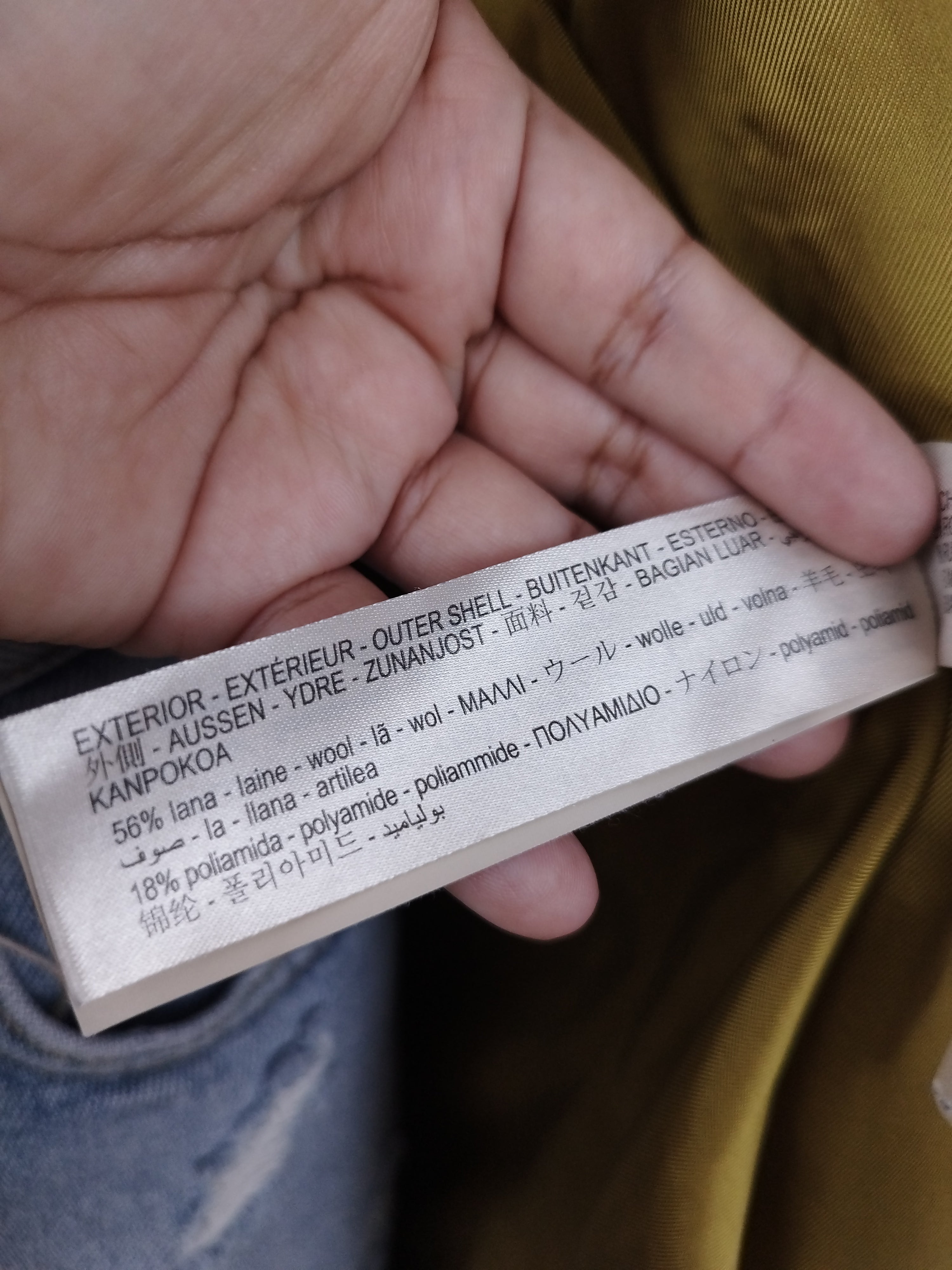 Abrigo MASSIMO DUTTI Grueso Alpaca Mohair  cruzado Oversize