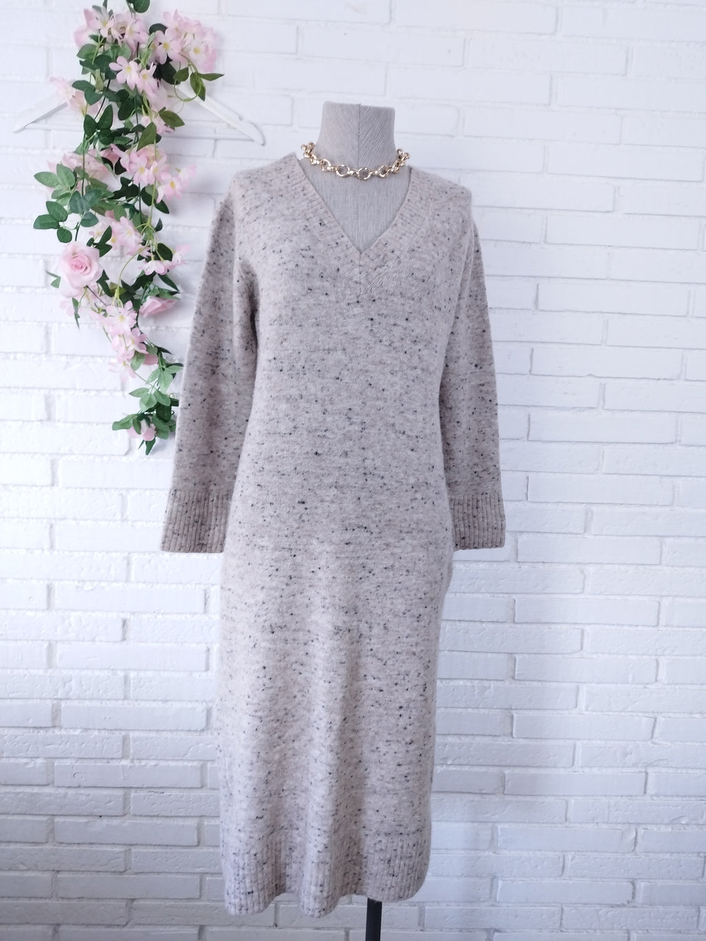 Vestido MASSIMO DUTTI Italy  Invierno Jaspeado Abrigador