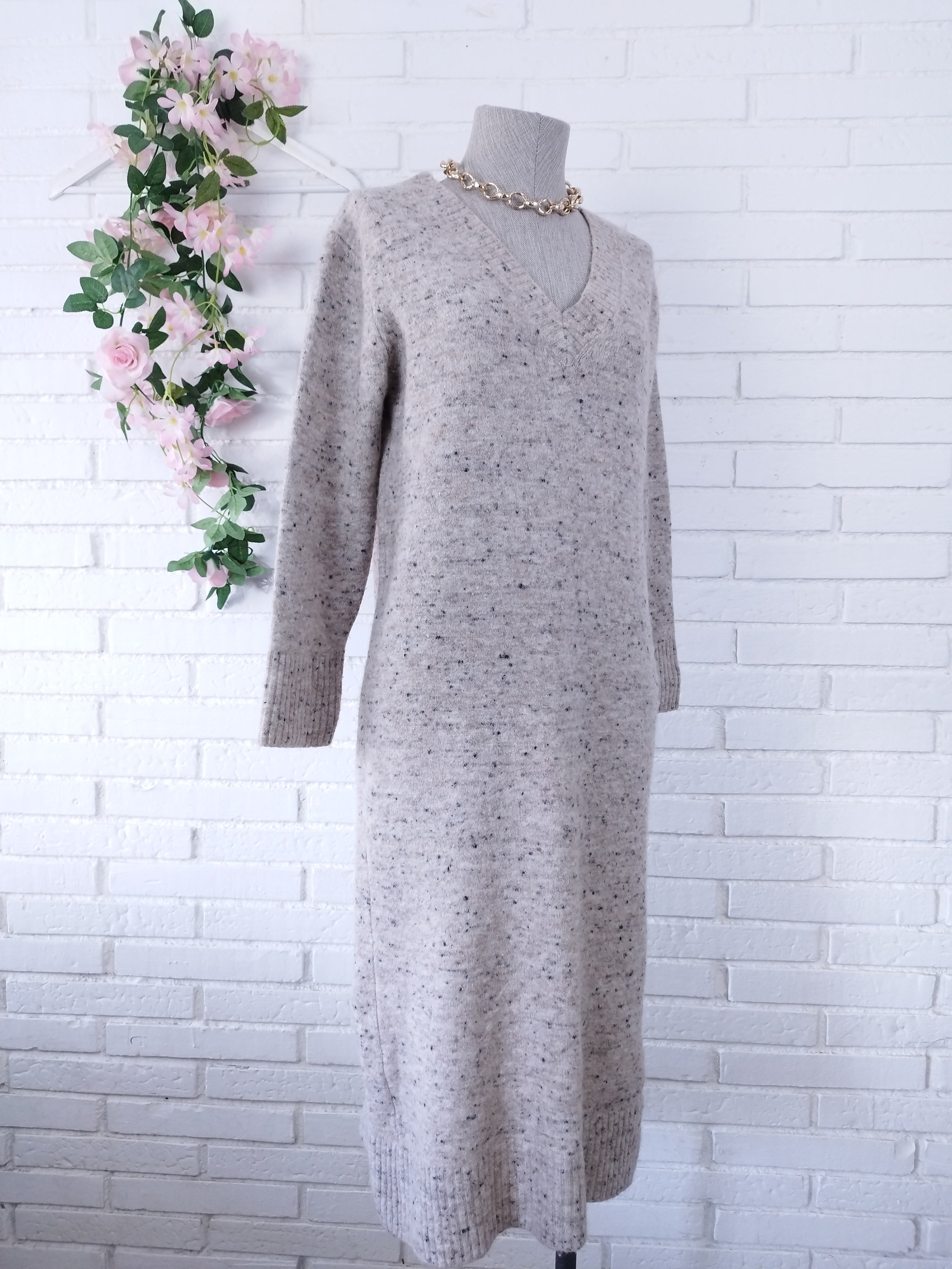 Vestido MASSIMO DUTTI Italien Invierno Jaspeado Abrigador