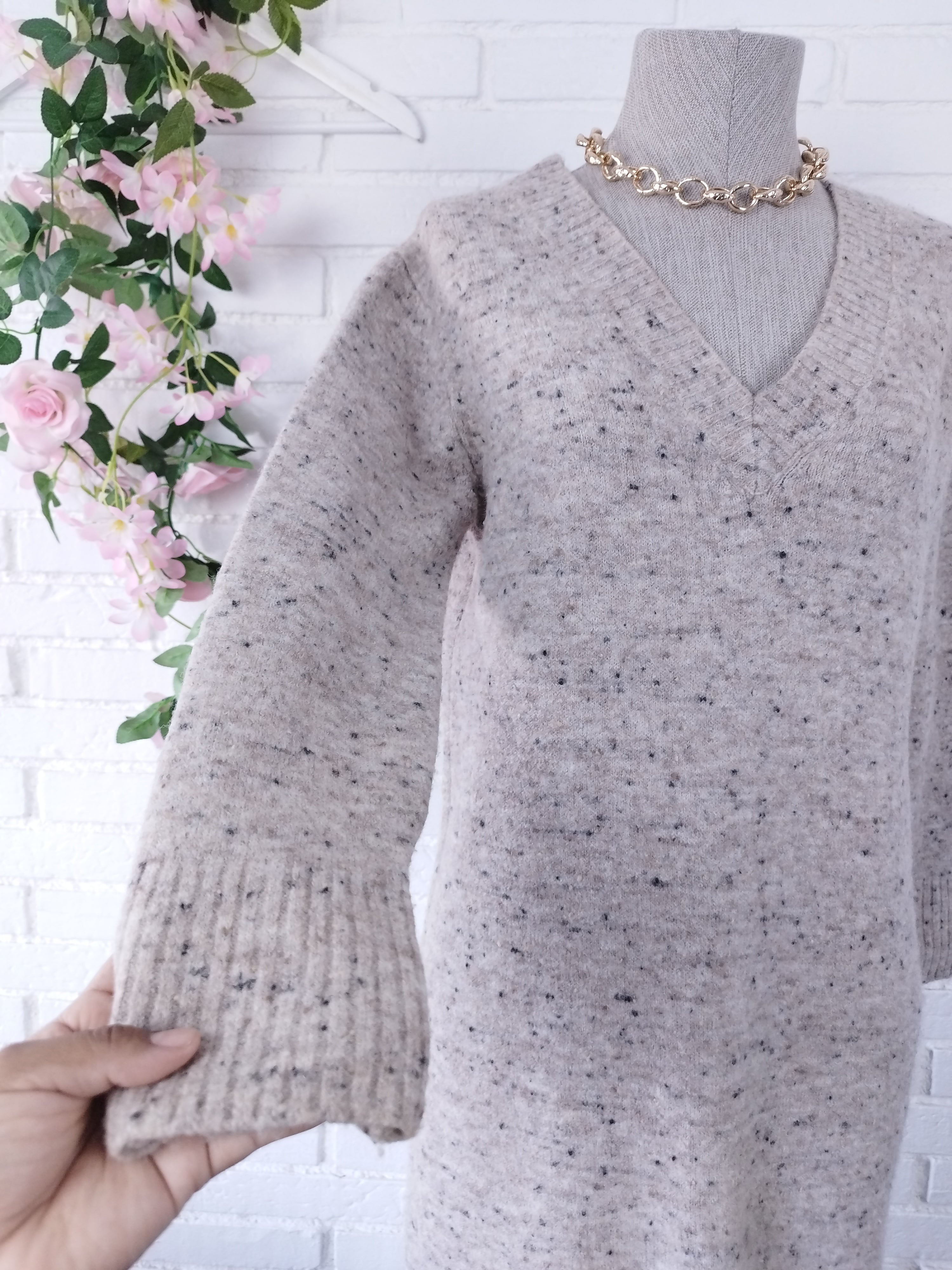 Vestido MASSIMO DUTTI Italien Invierno Jaspeado Abrigador