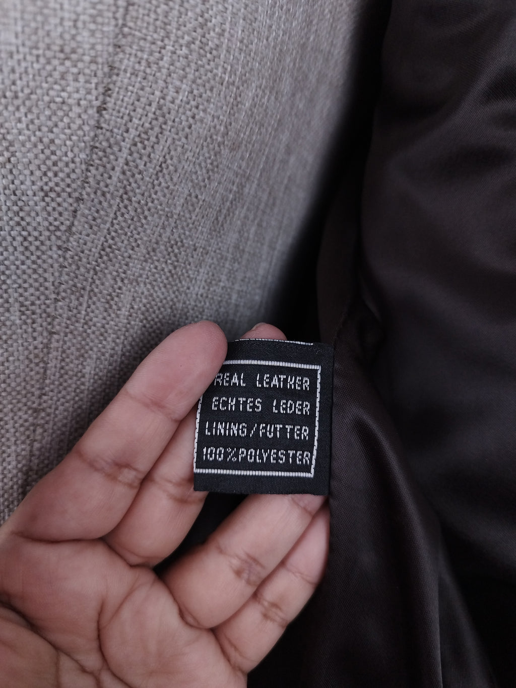 Vintage 90s Leather Jacket — Brown Moto Street Style