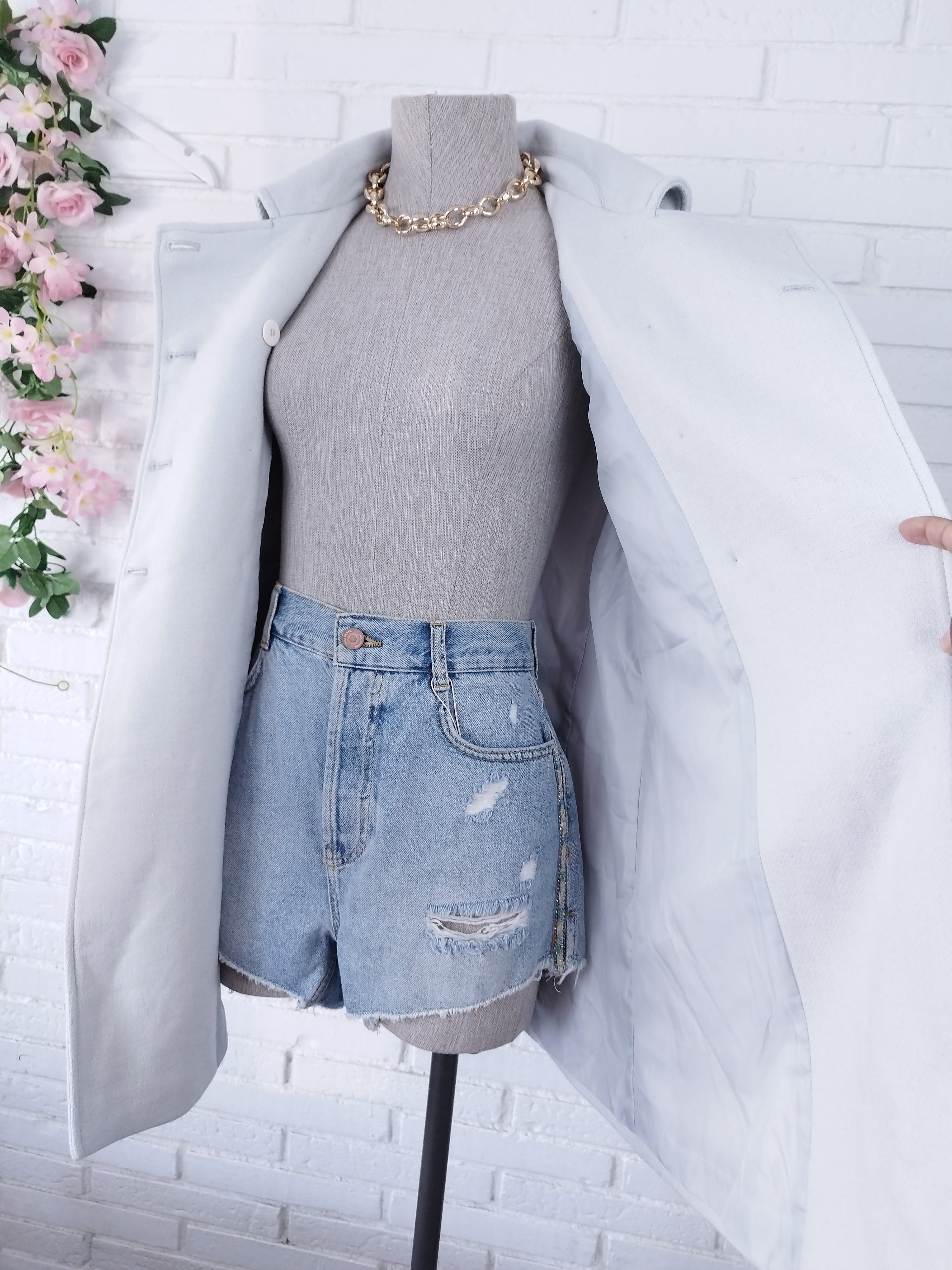 Abrigo Corto ZARA Lana