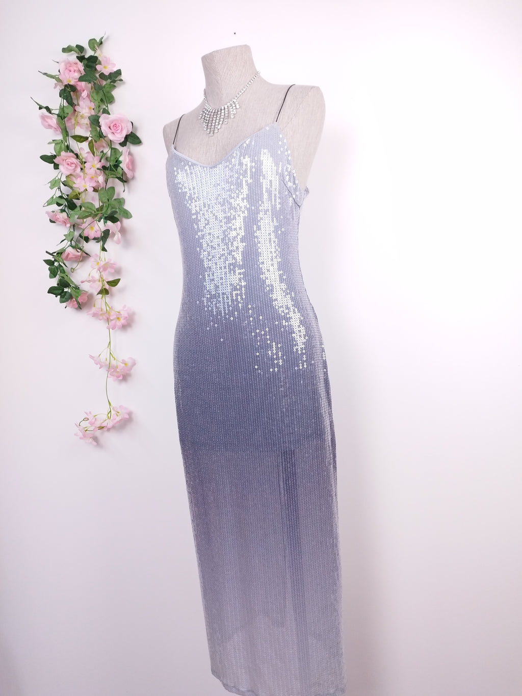 Vestido ZARA Fiesta Lentejuelas Lencero