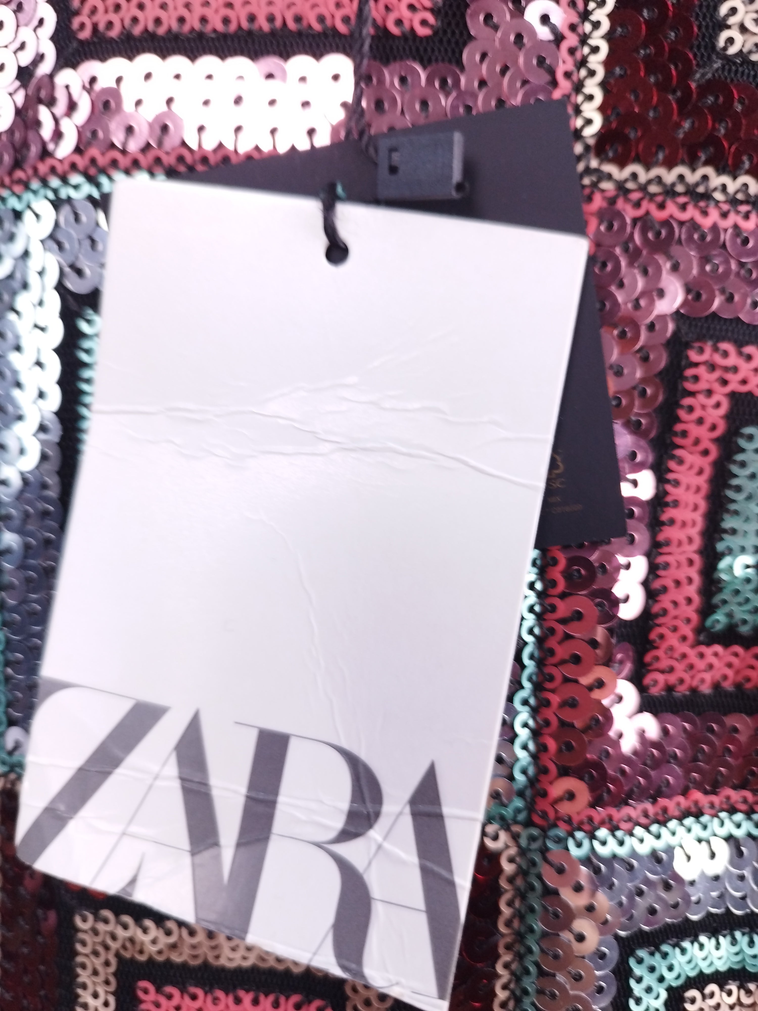 Vestido Corto ZARA Fiesta de Tirantes y Lentejuelas