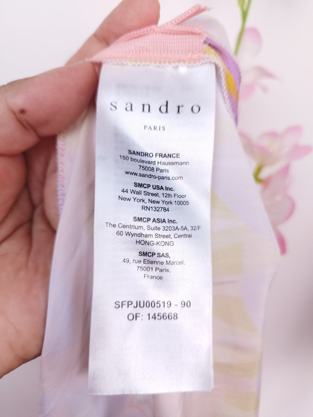 Falda SANDRO Midi Satinada Ibicenco