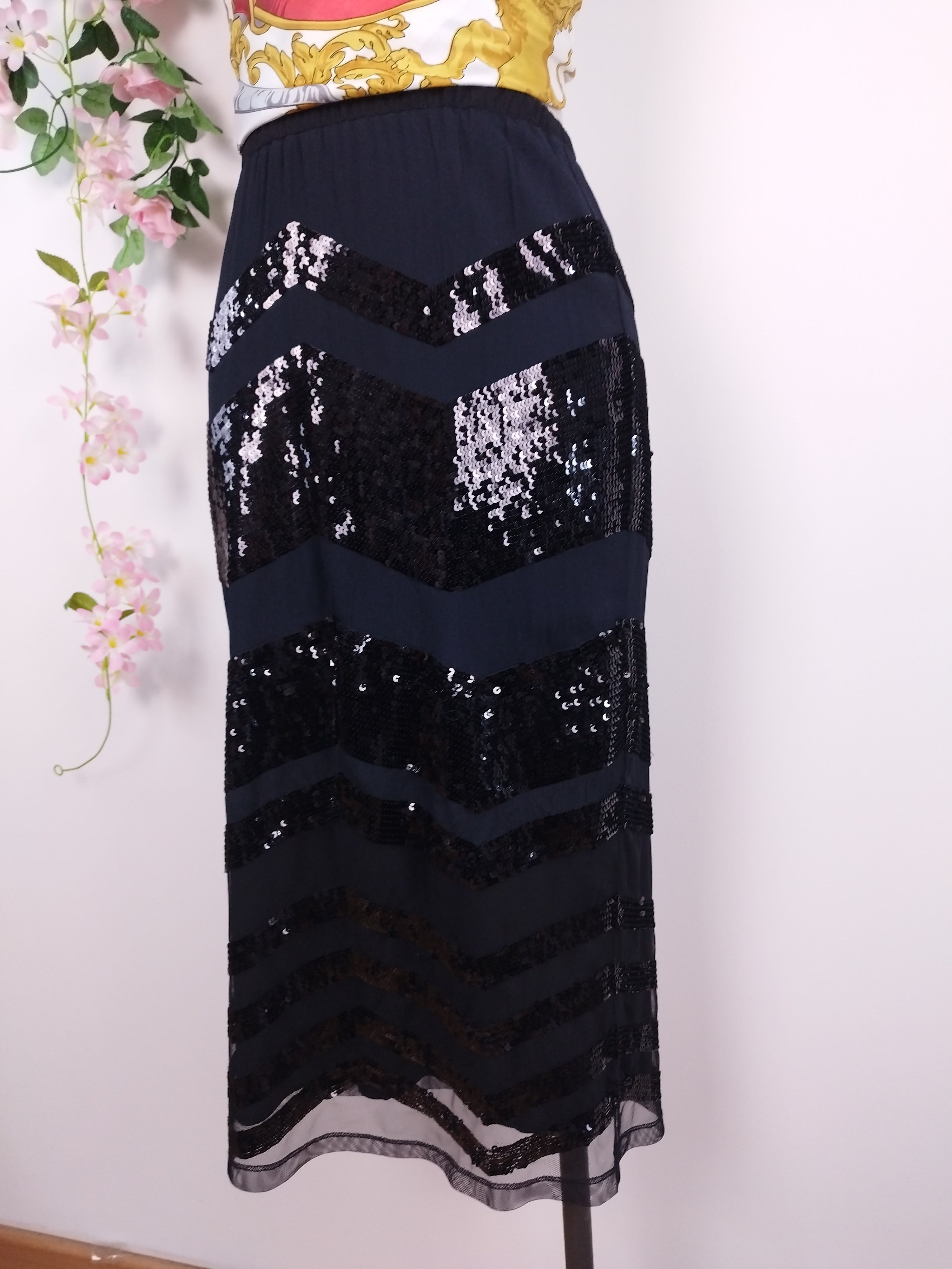 Falda TWIN-SET Fiesta con Lentejuelas