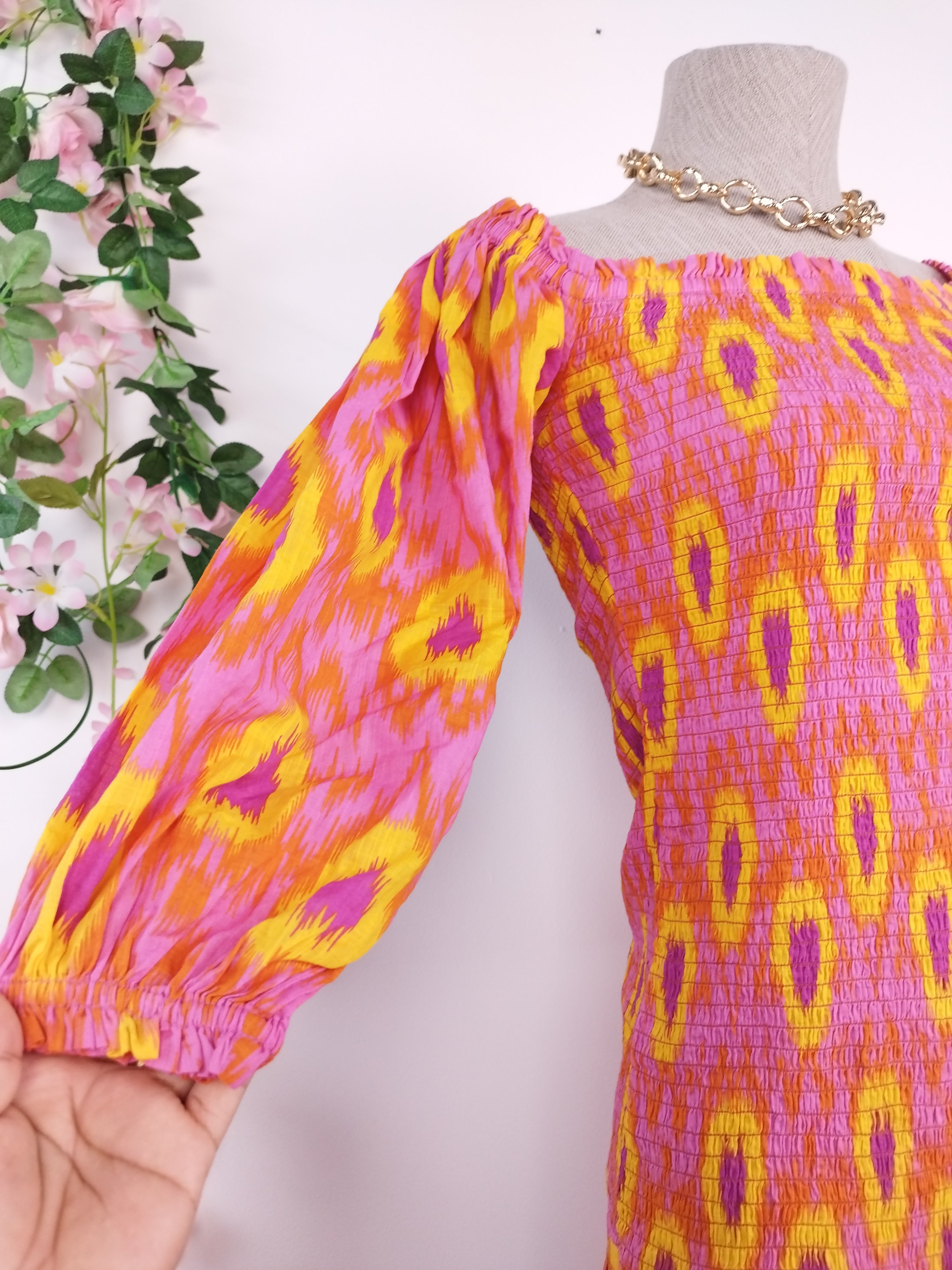 Vestido ZARA Largo Verano 100% algodón