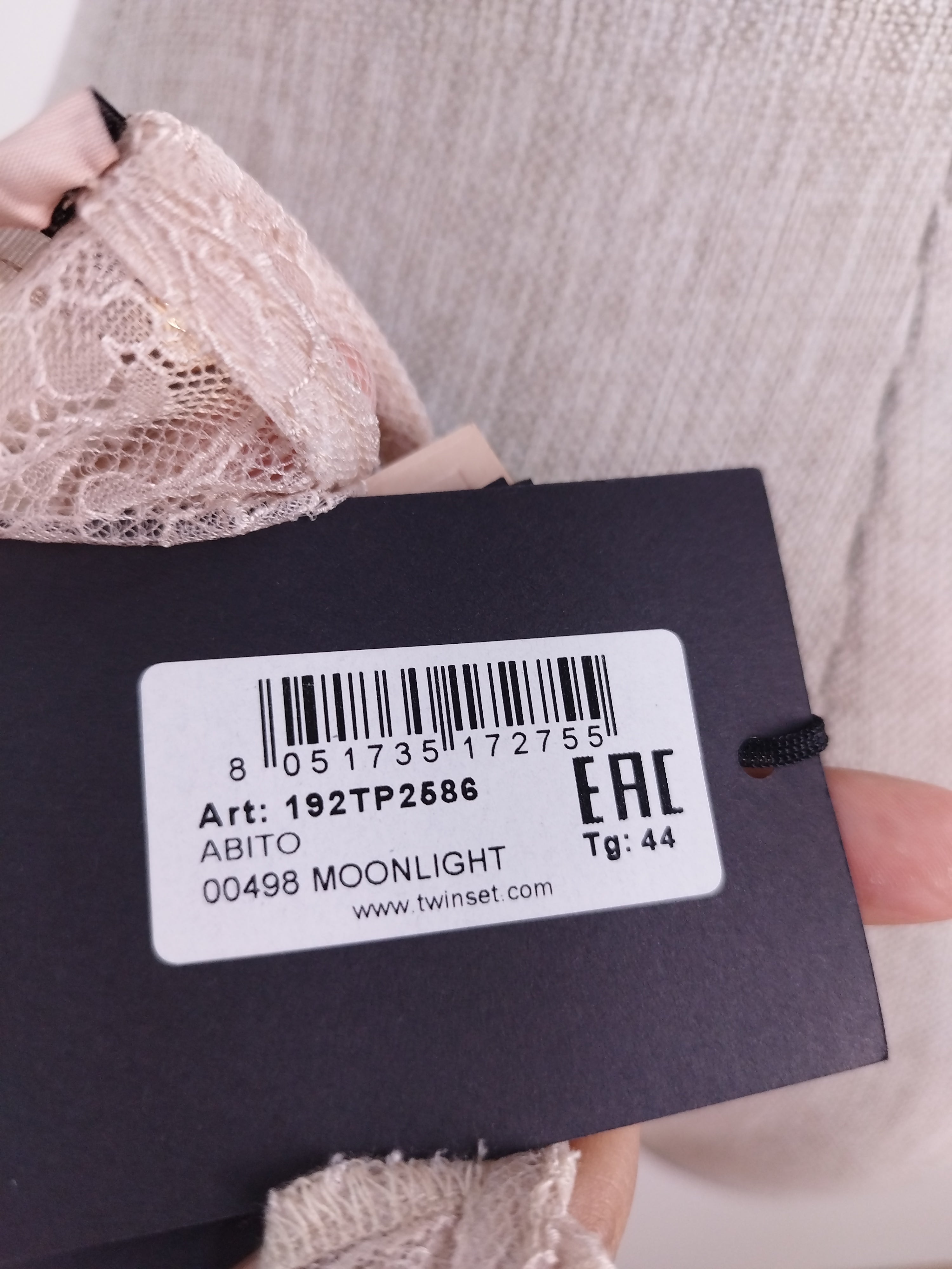 Vestido Twinset Encaje Ibicenco Romanántico