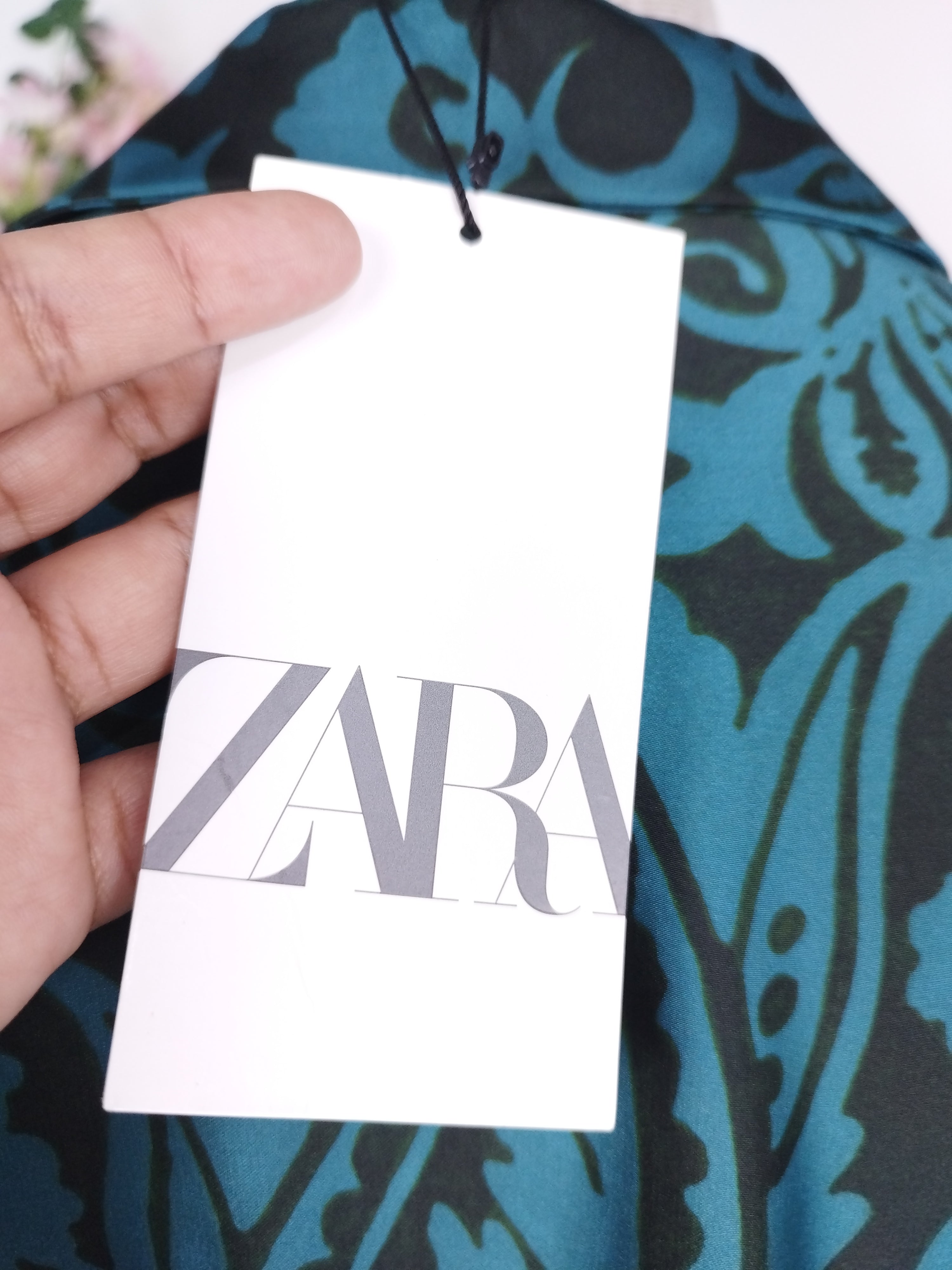 Vestido ZARA Largo Camisero satinado