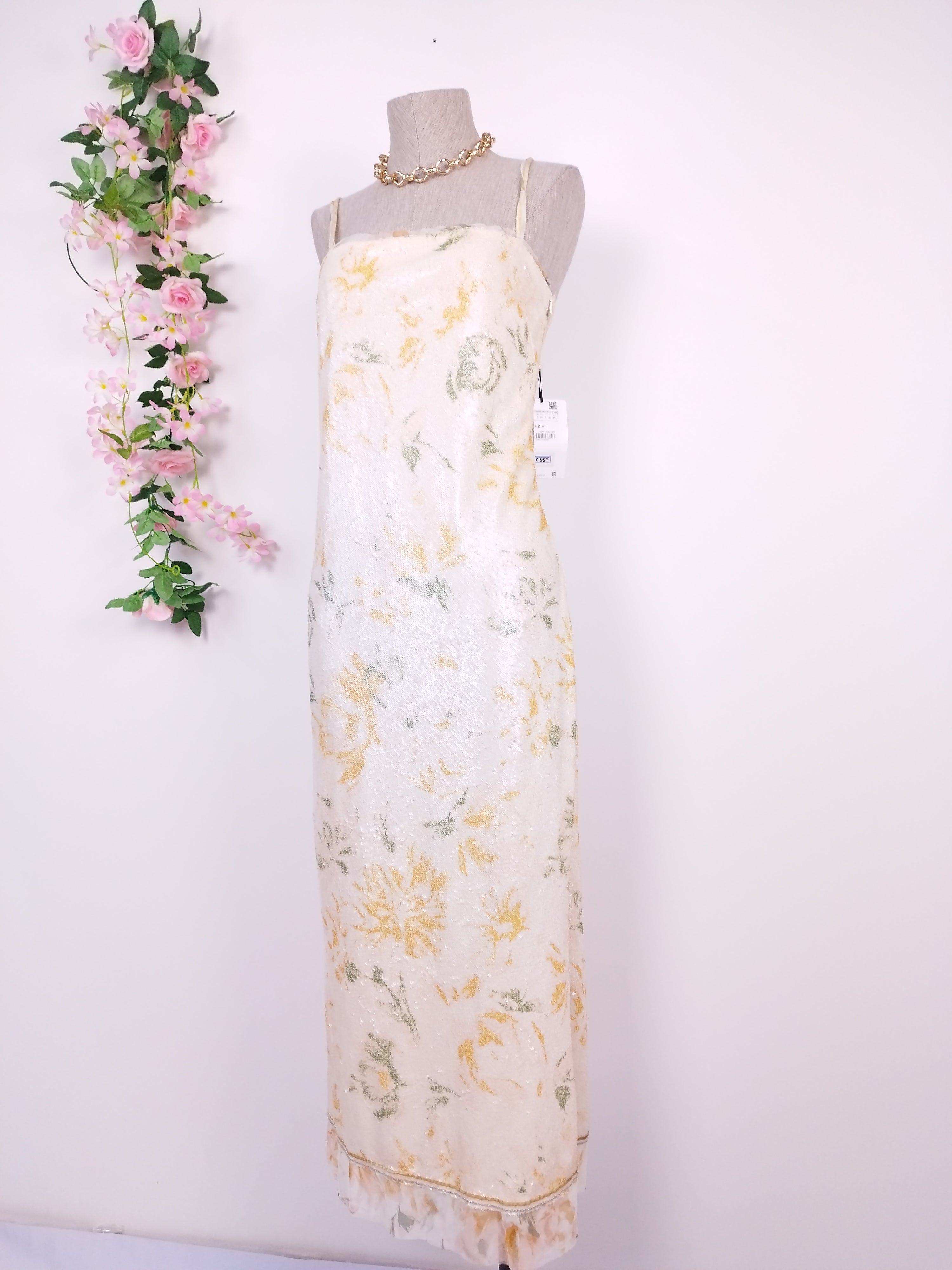 Vestido ZARA  Lentejuelas Fiesta Ibicenco