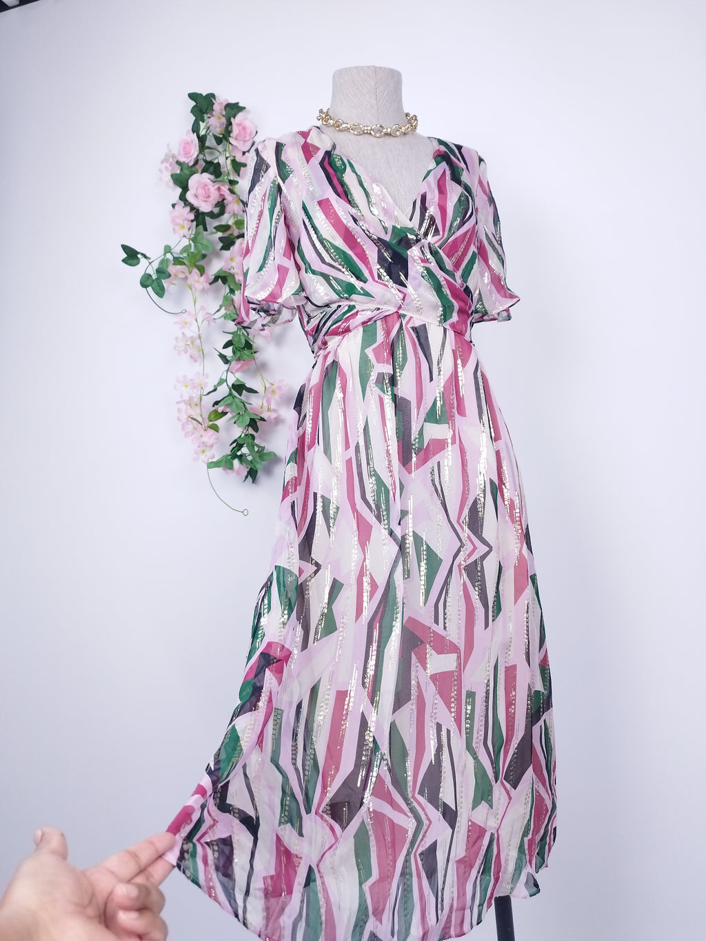 Vestido BA &amp; SH Fiesta Largo Cruzado