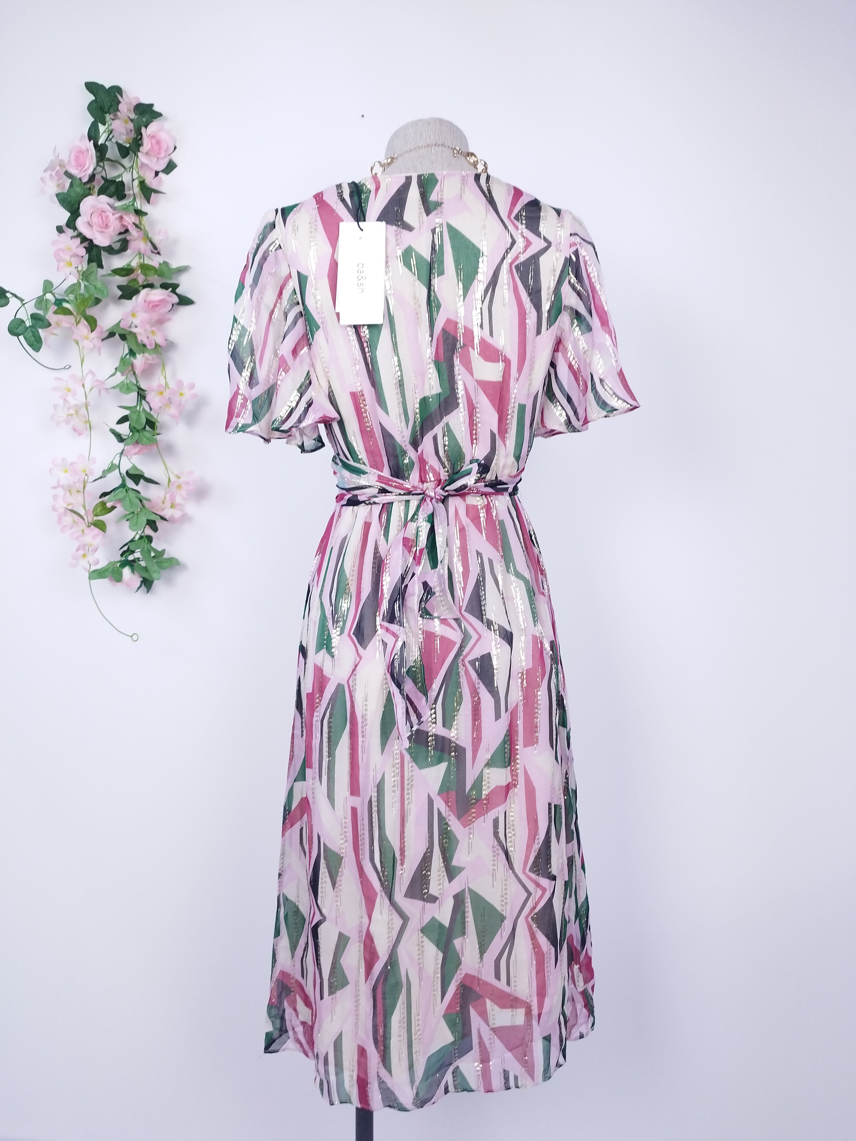 Vestido BA &amp; SH Fiesta Largo Cruzado