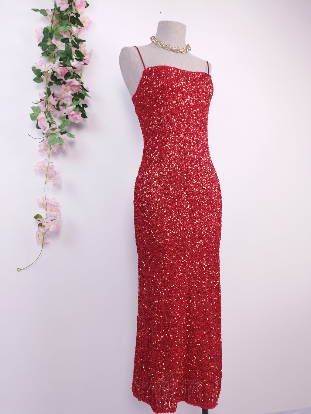 Vestido ZARA Midi Fiesta Lencero Lentejuelas