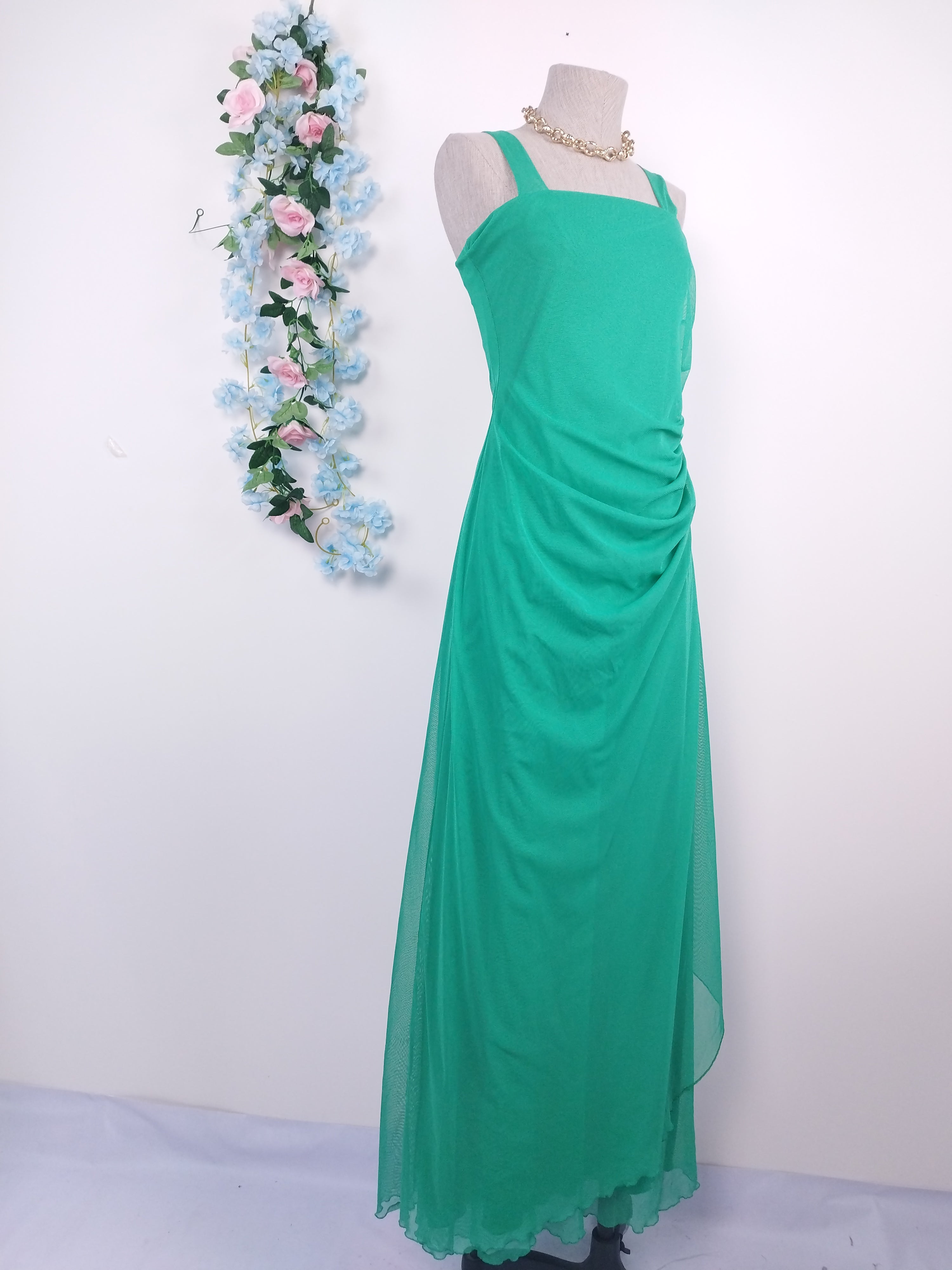 Vestido Drapeado VINTAGE 90s Fiesta Tul