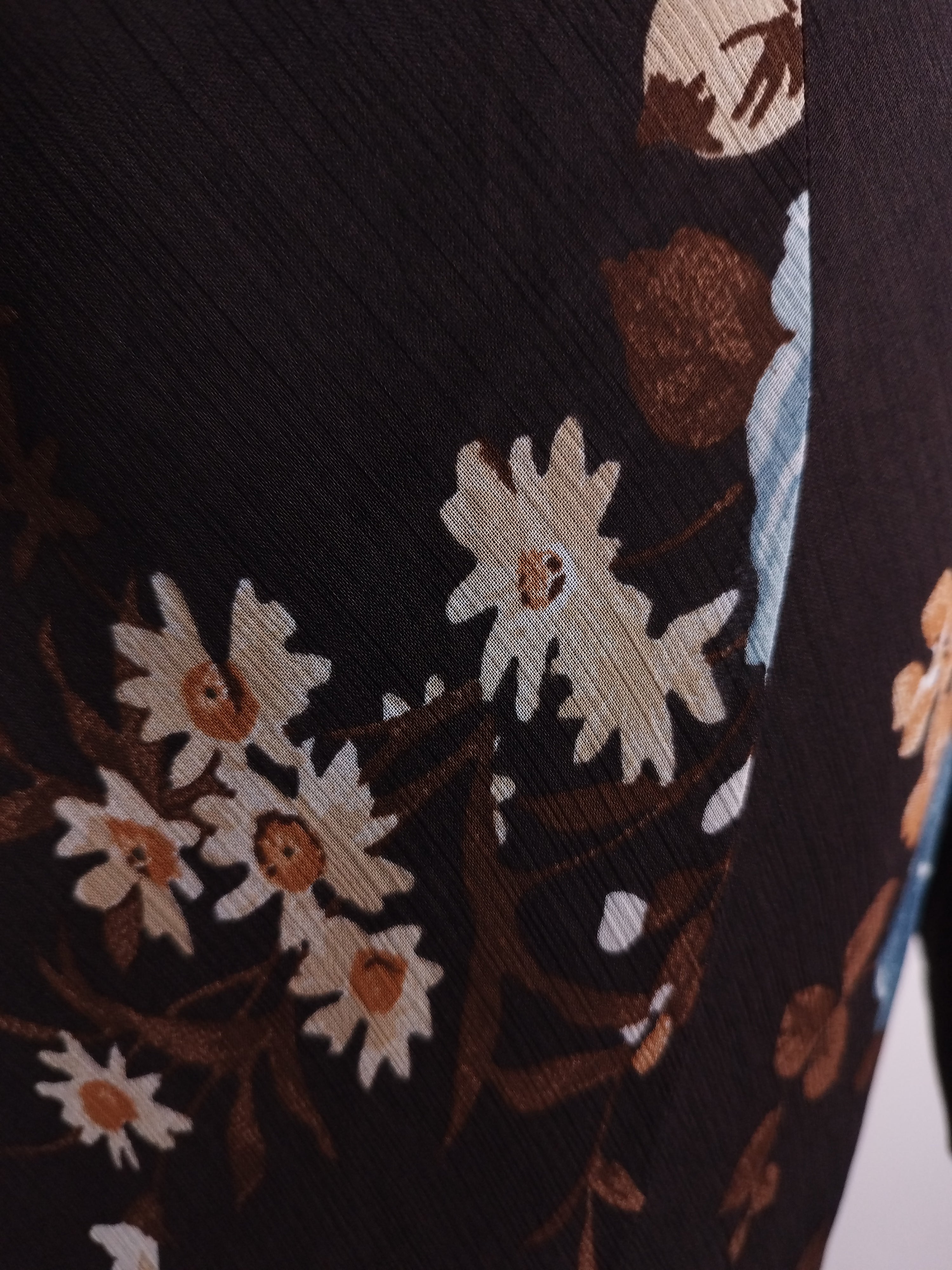 Set VINTAGE Blusa + Falda 90er Blumen