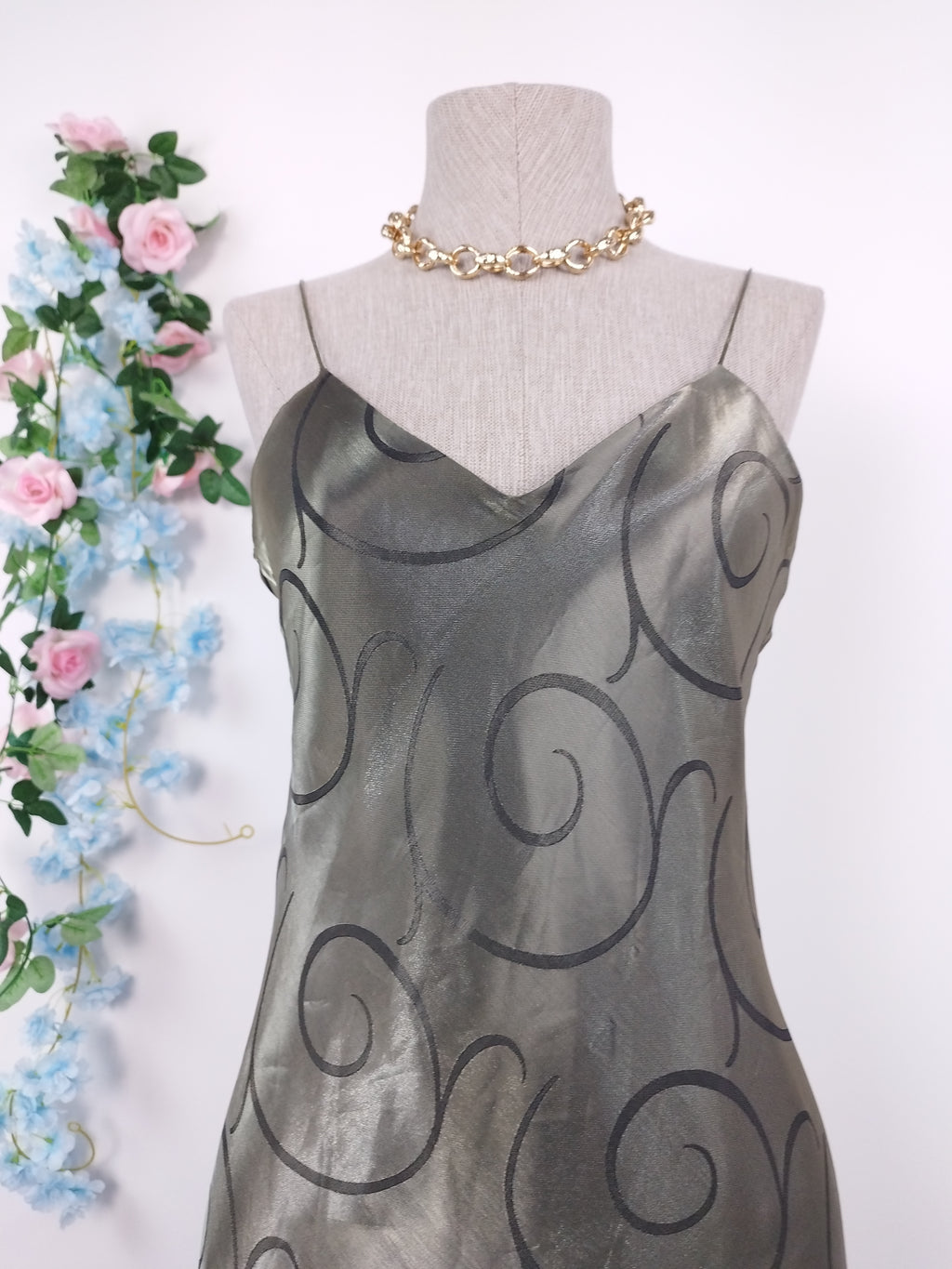 Vestido Fiesta VINTAGE Largo Lencero