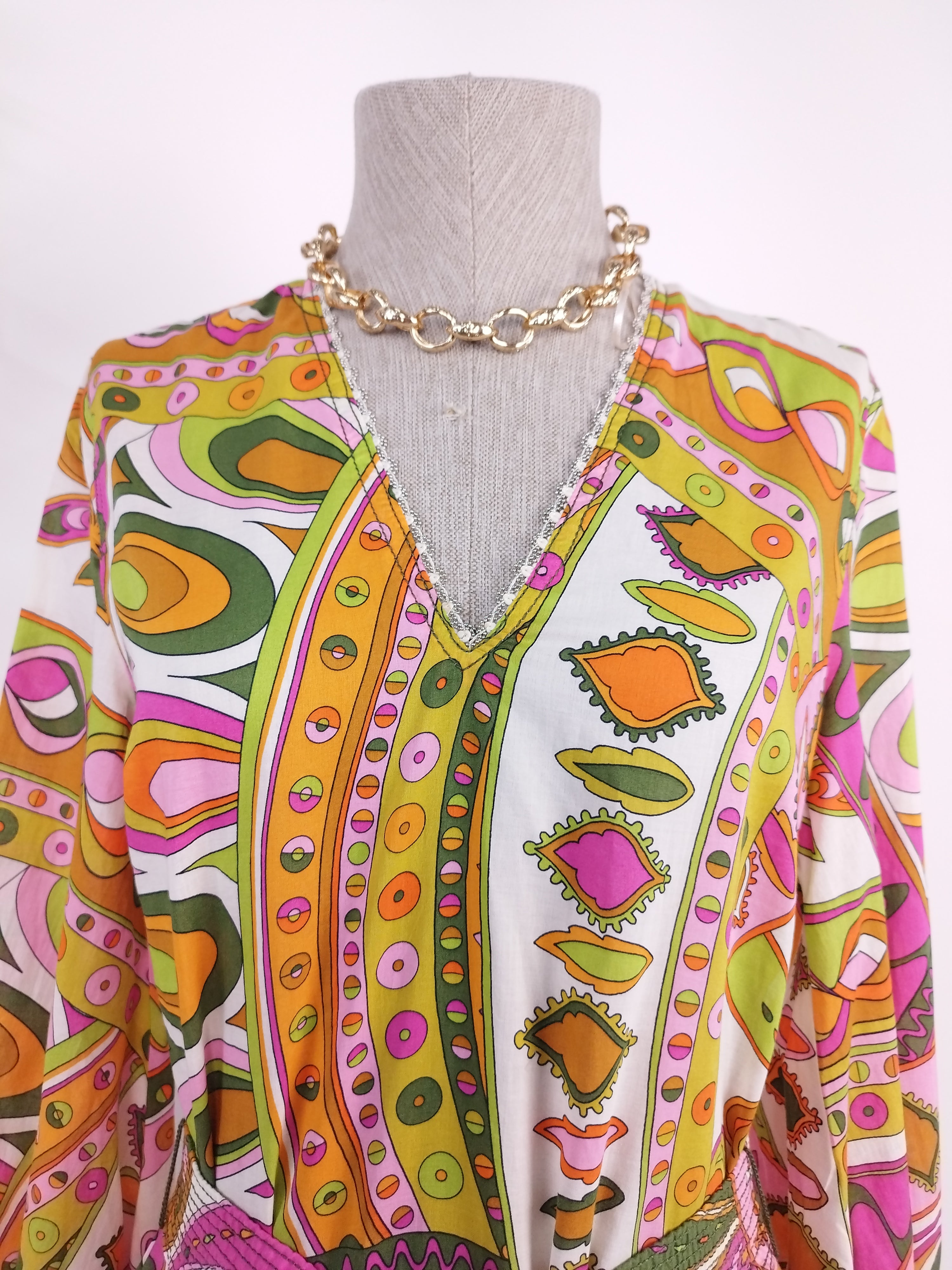 ZARA Maxikleid Ibicenco Algodón