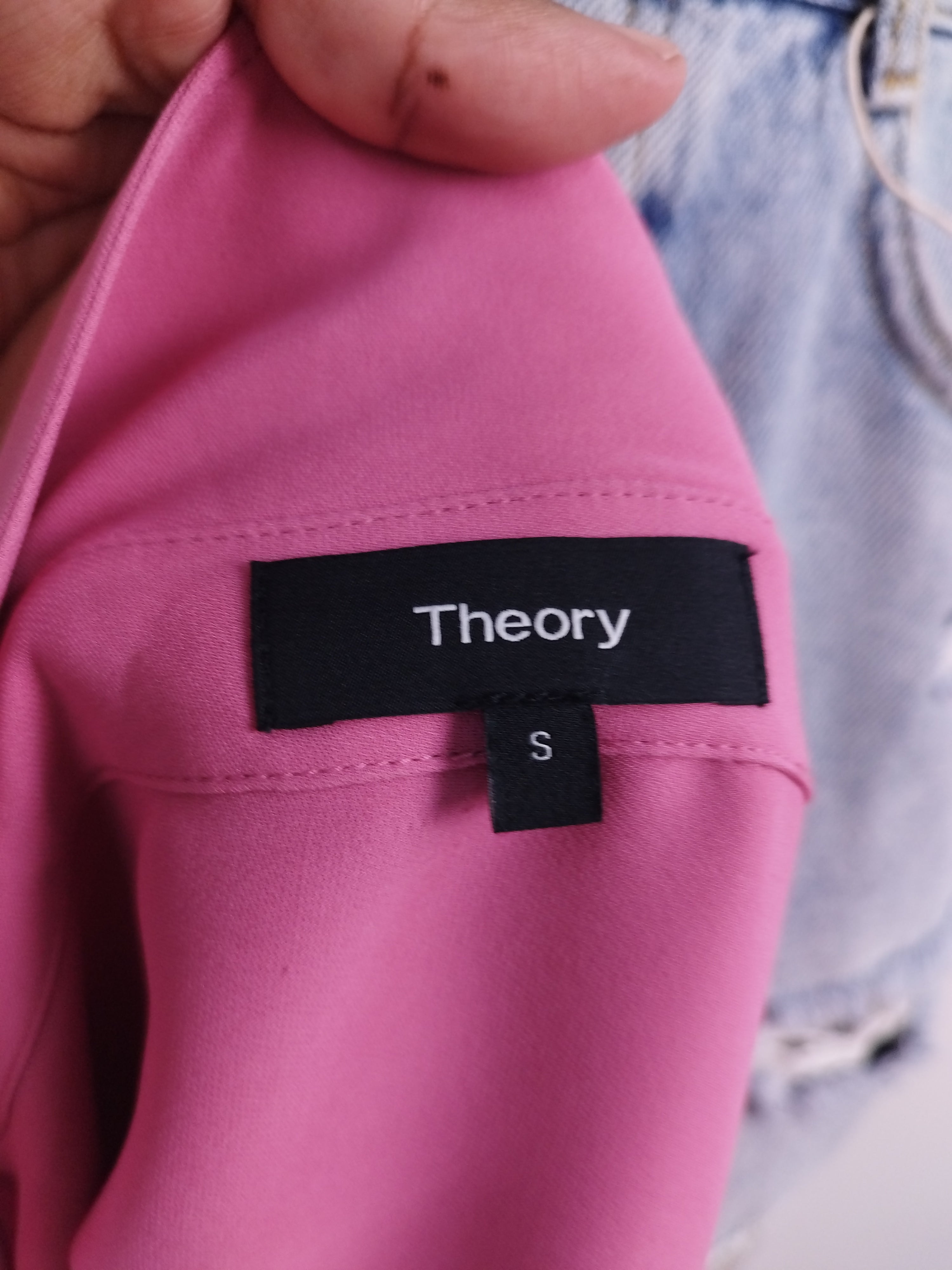 Blusa THEORY Manga larga con tirantes