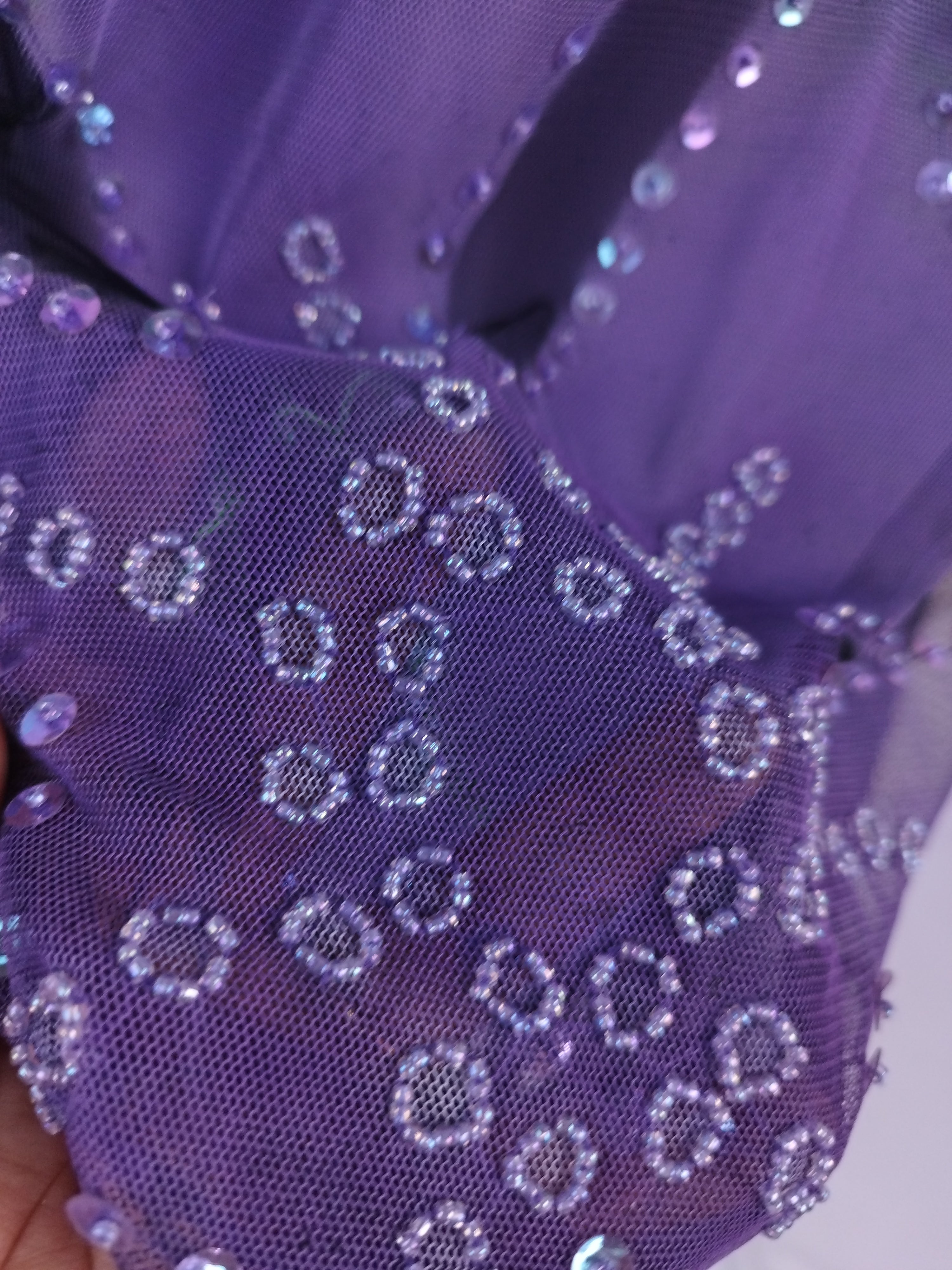 Lavender Y2K Fairycore halter dress — Vintage 2000s beaded  Evening