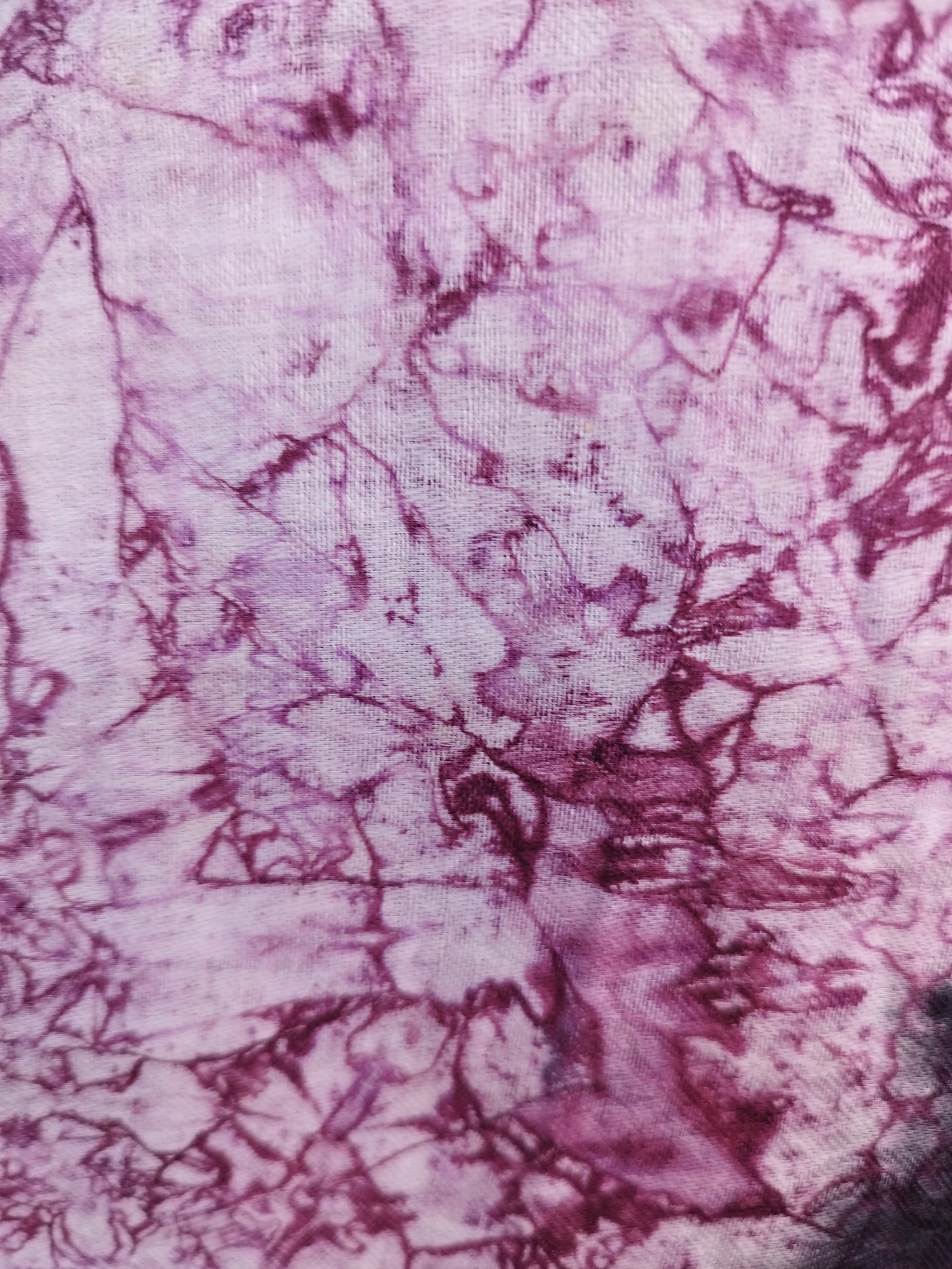 Black magenta tie-dye maxi skirt — Vintage 2000s Y2K fairycore boho